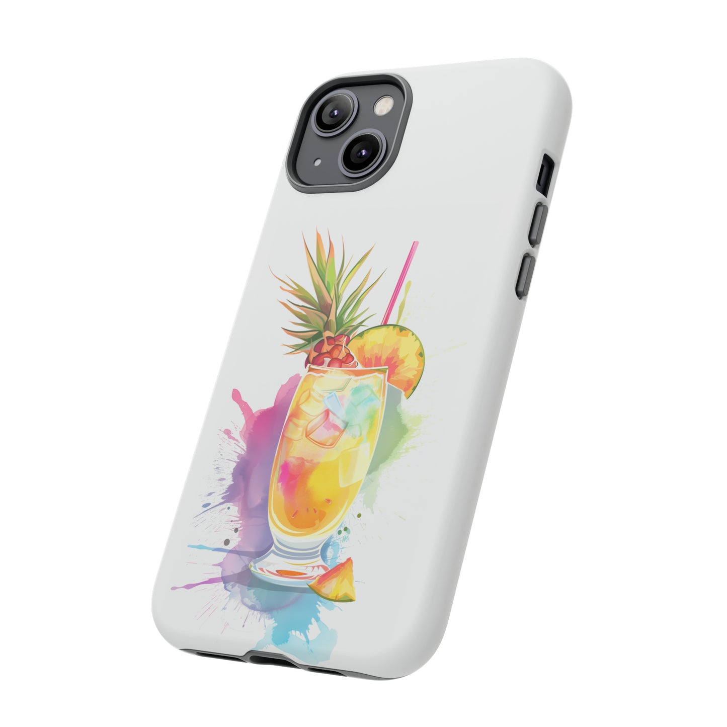Pina Colada Cocktail Hawaiian Tropical Phone Case, Island Tropics, Wireless Compatible, Protective Cell Phone Case iPhone, Samsung, Pixel