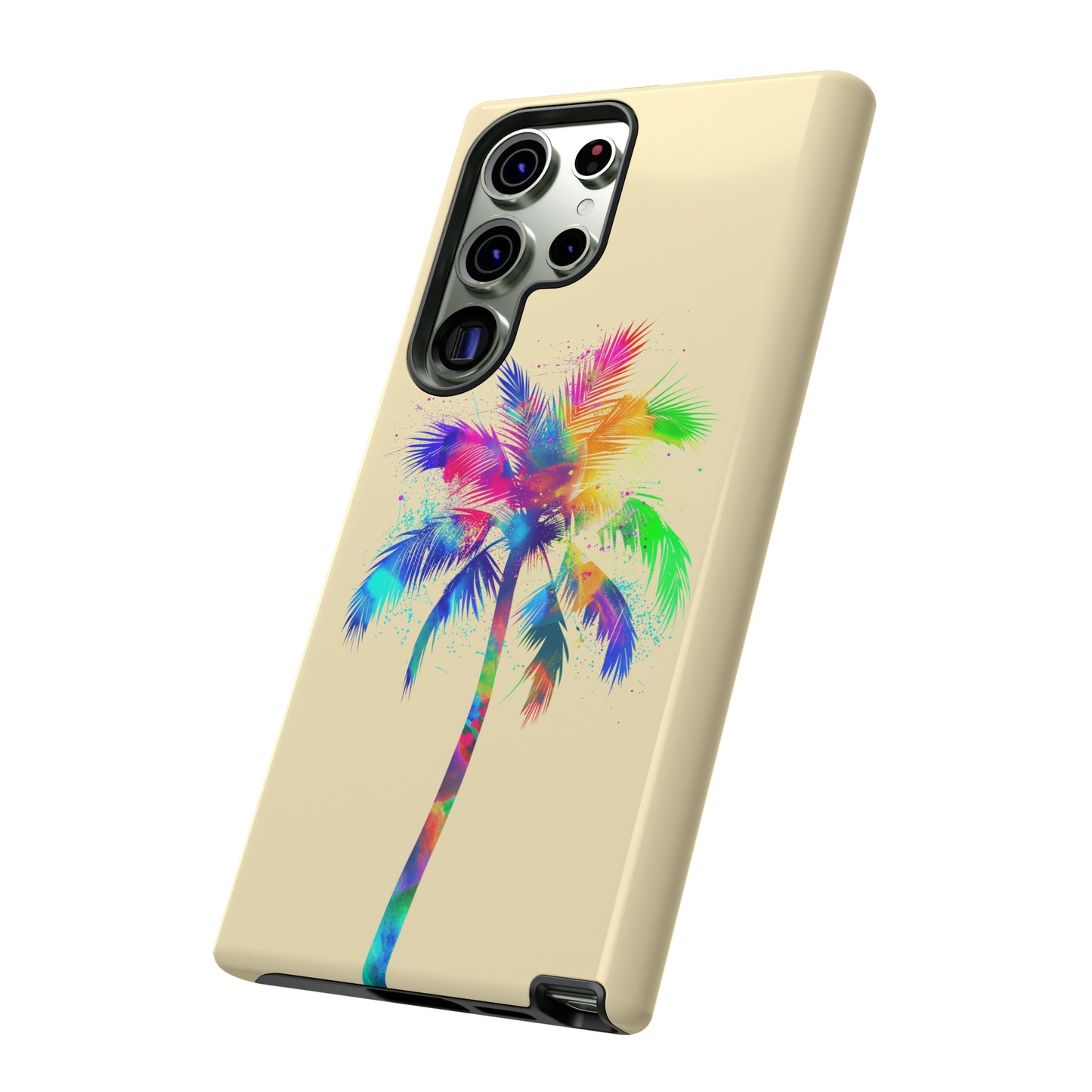 Colorful Palm Tree Hawaiian Tropical Phone Case, Island Tropics, Wireless Compatible, Protective Cell Phone Case for iPhone, Samsung, Pixel