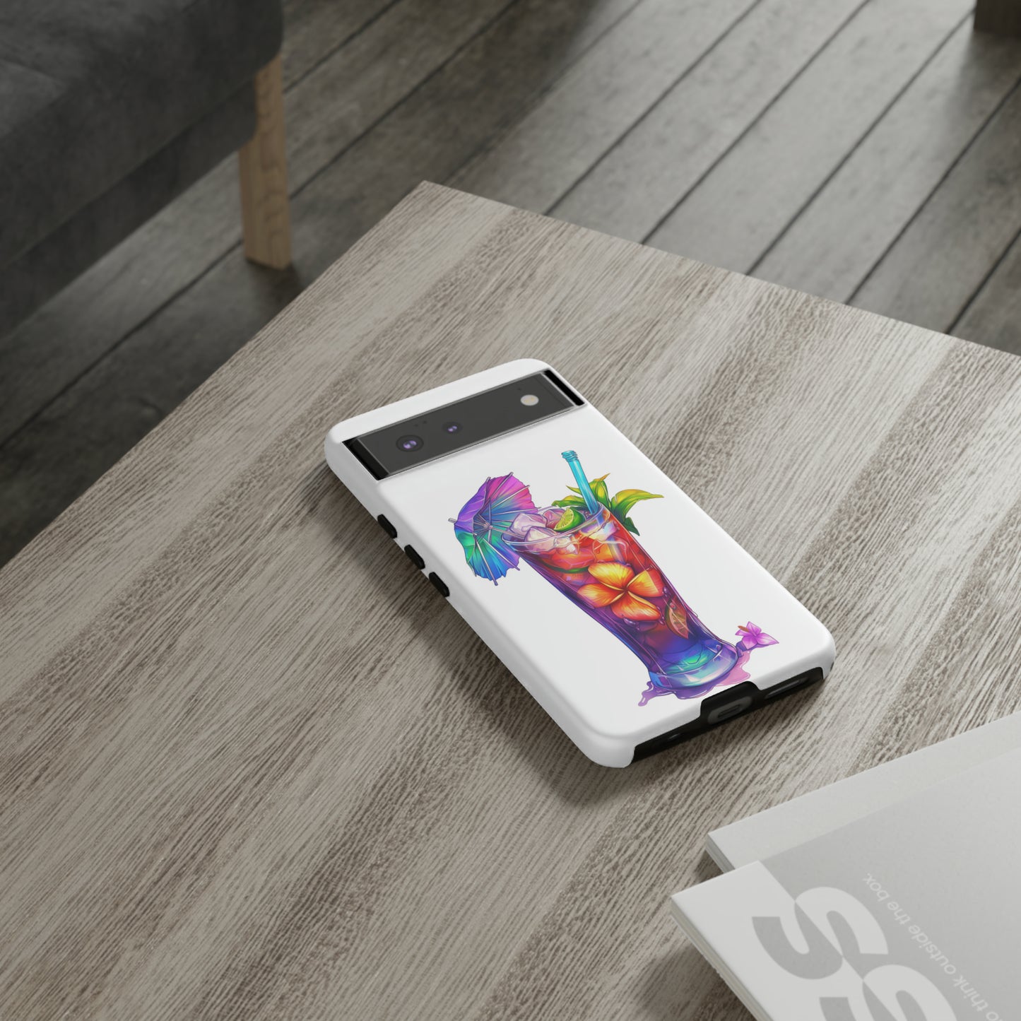 Mai Tai Cocktail Hawaiian Tropical Phone Case, 808, Island Tropics, Wireless Compatible, Protective Cell Phone Case iPhone, Samsung, Pixel
