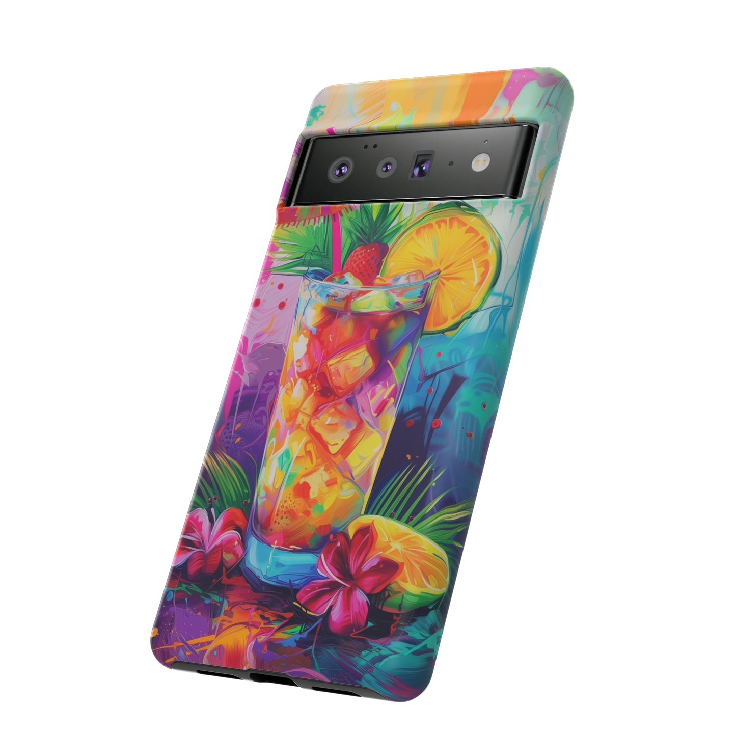 Mai Tai Cocktail Hawaiian Tropical Phone Case, 808, Island Tropics, Wireless Compatible, Protective Cell Phone Case iPhone, Samsung, Pixel
