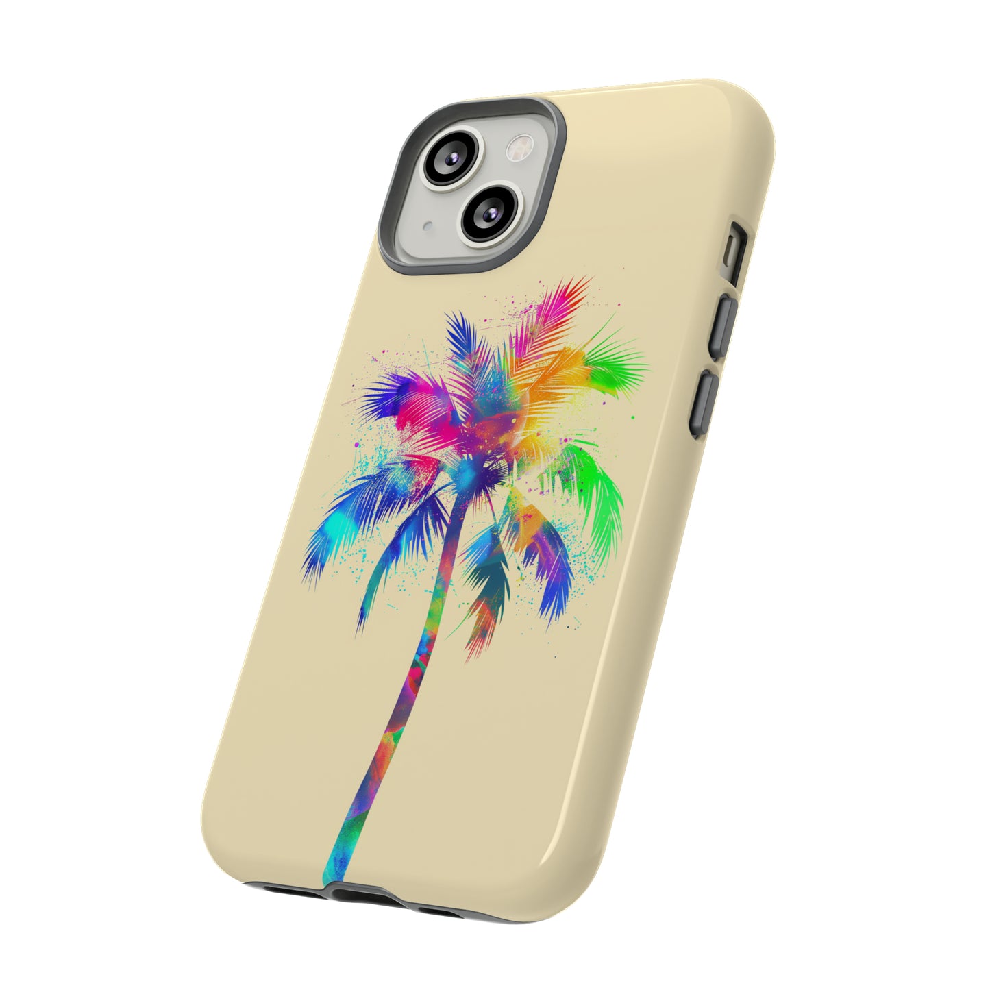 Colorful Palm Tree Hawaiian Tropical Phone Case, Island Tropics, Wireless Compatible, Protective Cell Phone Case for iPhone, Samsung, Pixel