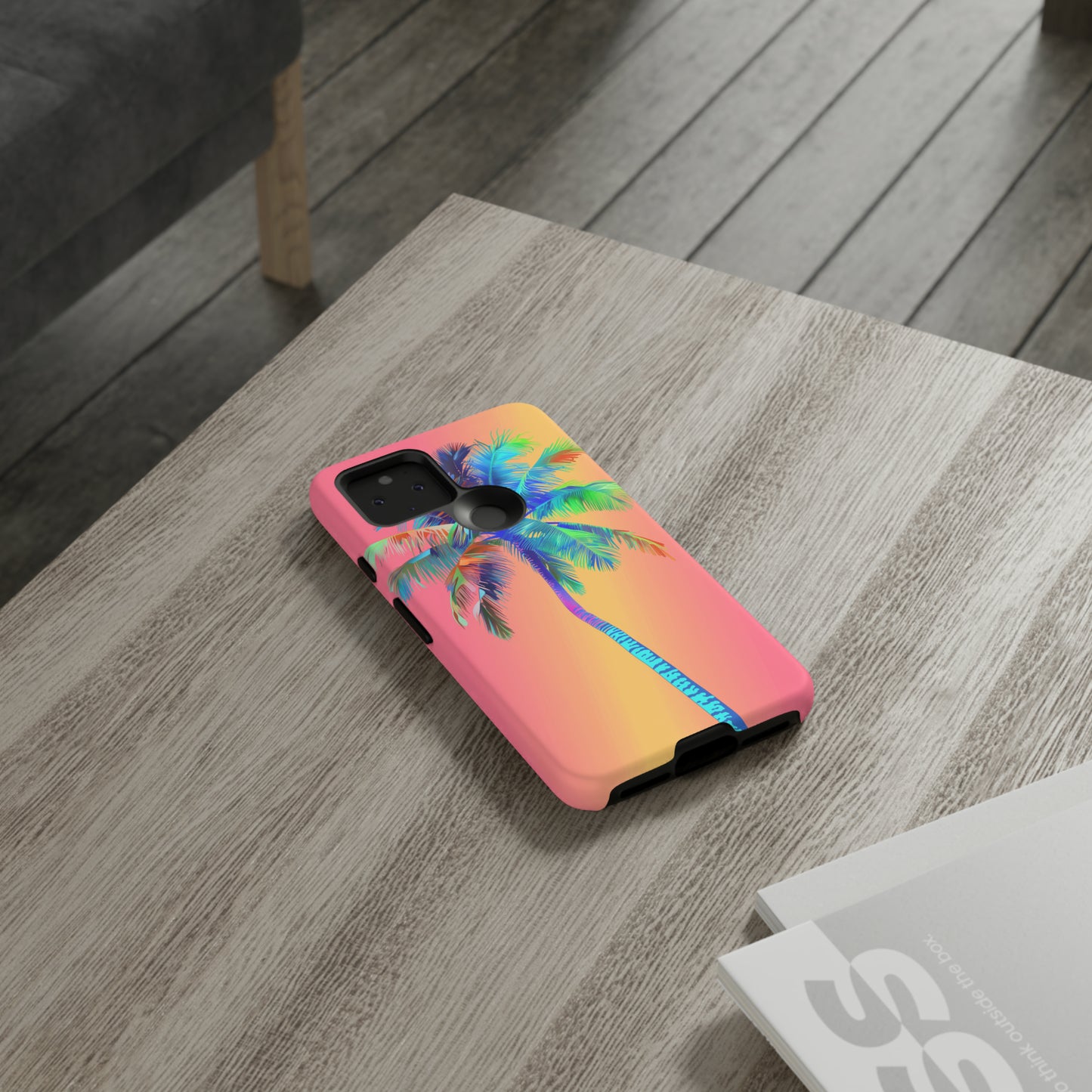 Palm Tree Pink Hawaiian Tropical Phone Case, 808, Island Tropics, Wireless Compatible, Protective Cell Phone Case for iPhone, Samsung, Pixel