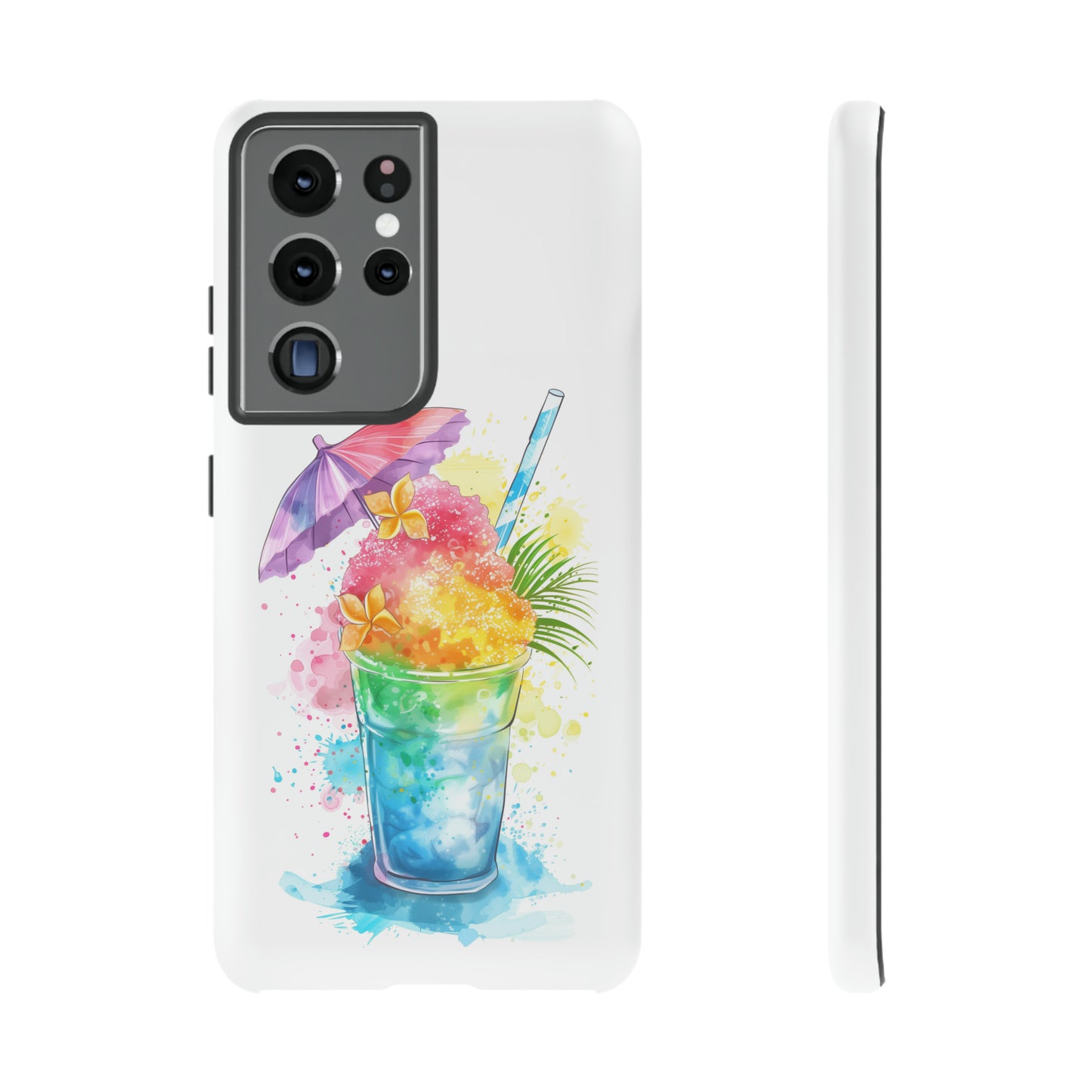 Shave Ice Plumeria Hawaiian Tropical Phone Case, 808, Island Tropics, Wireless Compatible, Protective Cell Phone Case iPhone, Samsung, Pixel