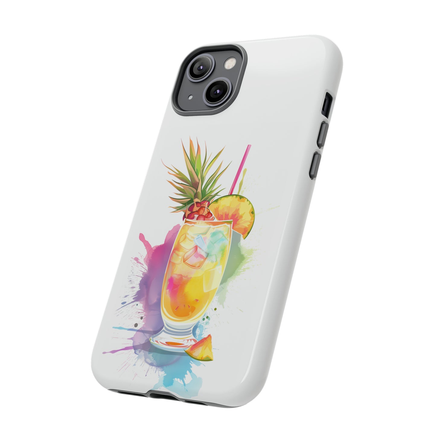 Pina Colada Cocktail Hawaiian Tropical Phone Case, Island Tropics, Wireless Compatible, Protective Cell Phone Case iPhone, Samsung, Pixel