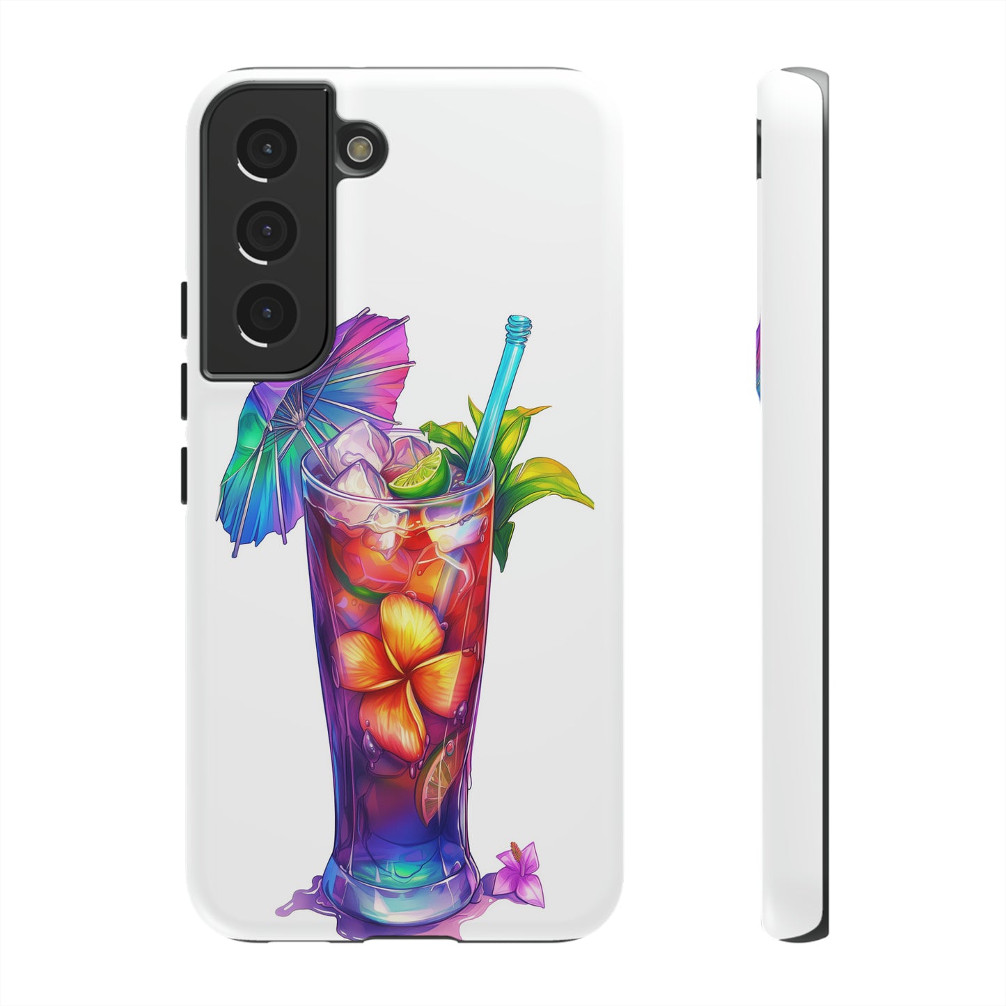 Mai Tai Cocktail Hawaiian Tropical Phone Case, 808, Island Tropics, Wireless Compatible, Protective Cell Phone Case iPhone, Samsung, Pixel