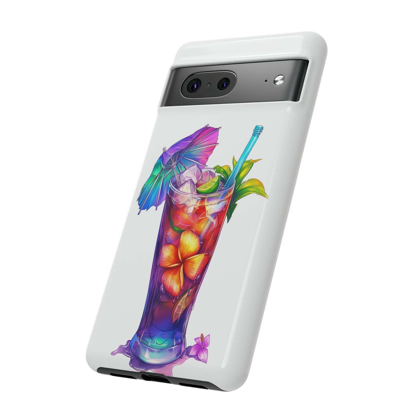 Mai Tai Cocktail Hawaiian Tropical Phone Case, 808, Island Tropics, Wireless Compatible, Protective Cell Phone Case iPhone, Samsung, Pixel