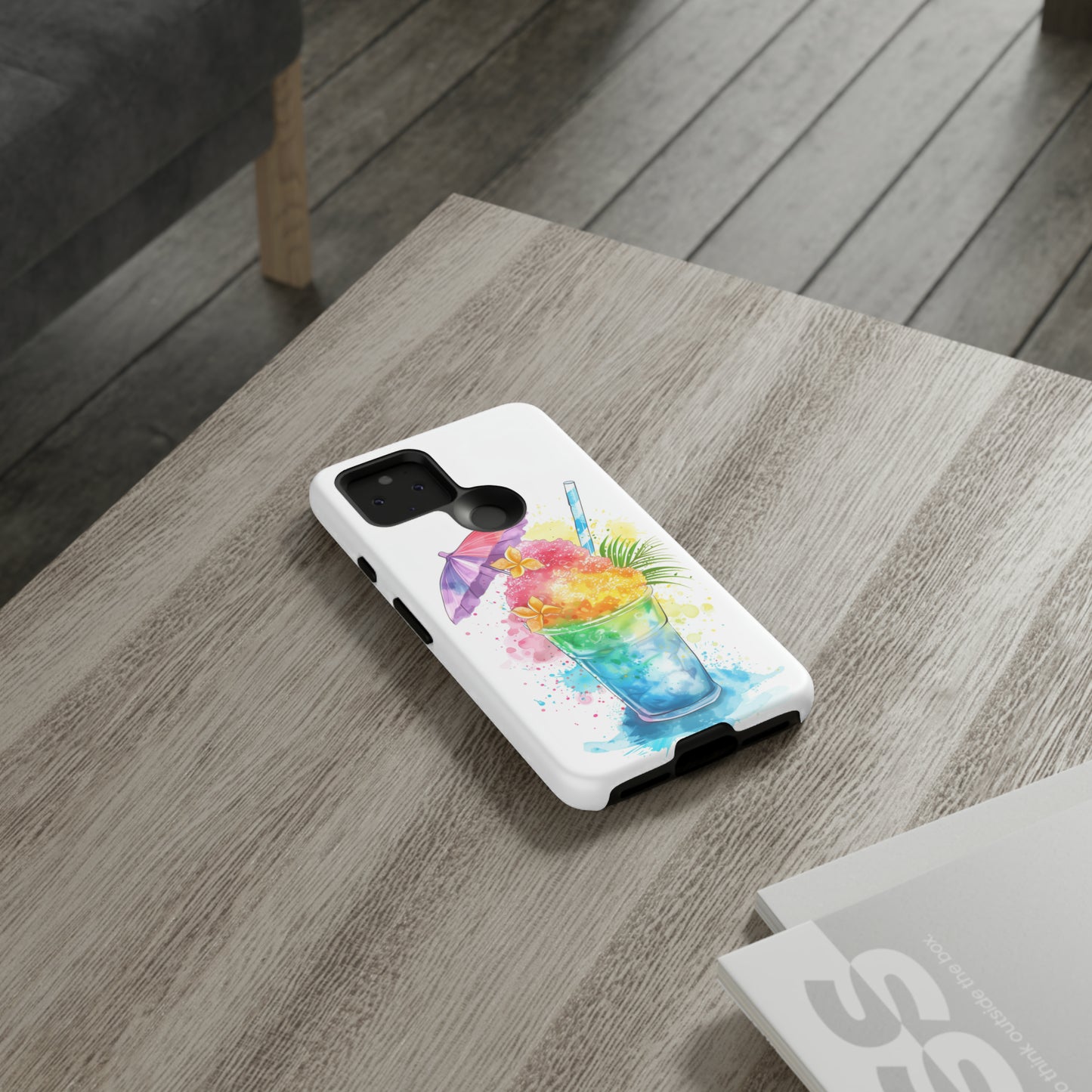 Shave Ice Plumeria Hawaiian Tropical Phone Case, 808, Island Tropics, Wireless Compatible, Protective Cell Phone Case iPhone, Samsung, Pixel