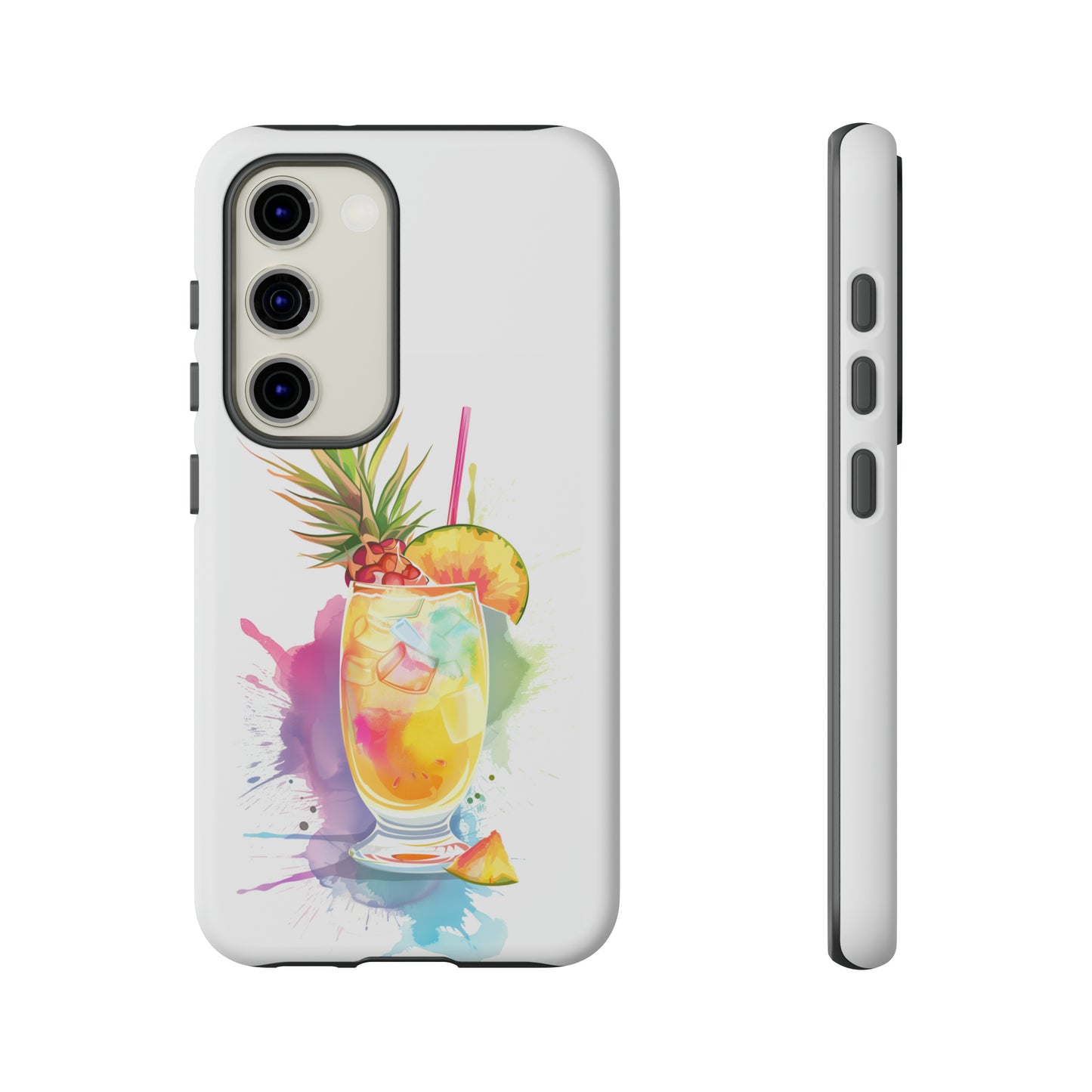 Pina Colada Cocktail Hawaiian Tropical Phone Case, Island Tropics, Wireless Compatible, Protective Cell Phone Case iPhone, Samsung, Pixel
