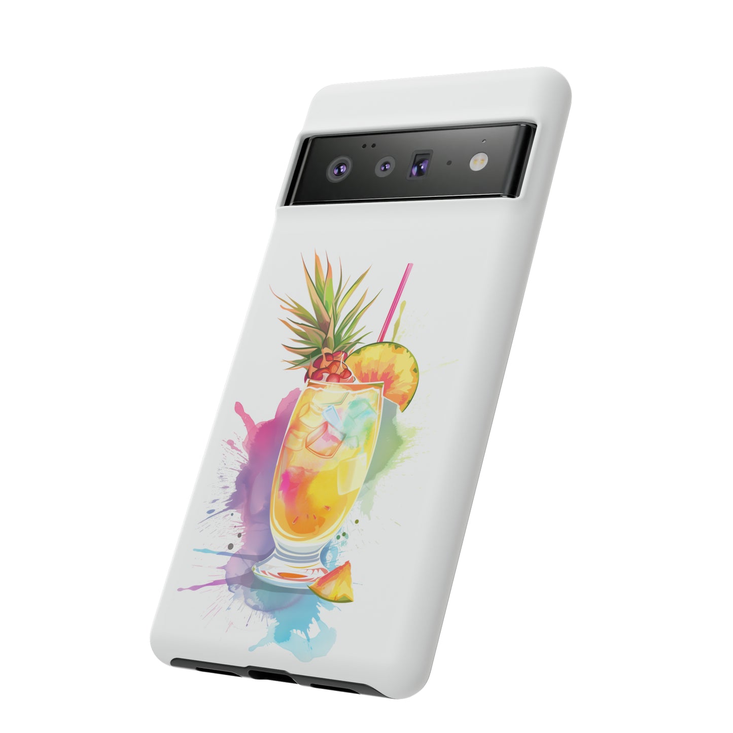 Pina Colada Cocktail Hawaiian Tropical Phone Case, Island Tropics, Wireless Compatible, Protective Cell Phone Case iPhone, Samsung, Pixel