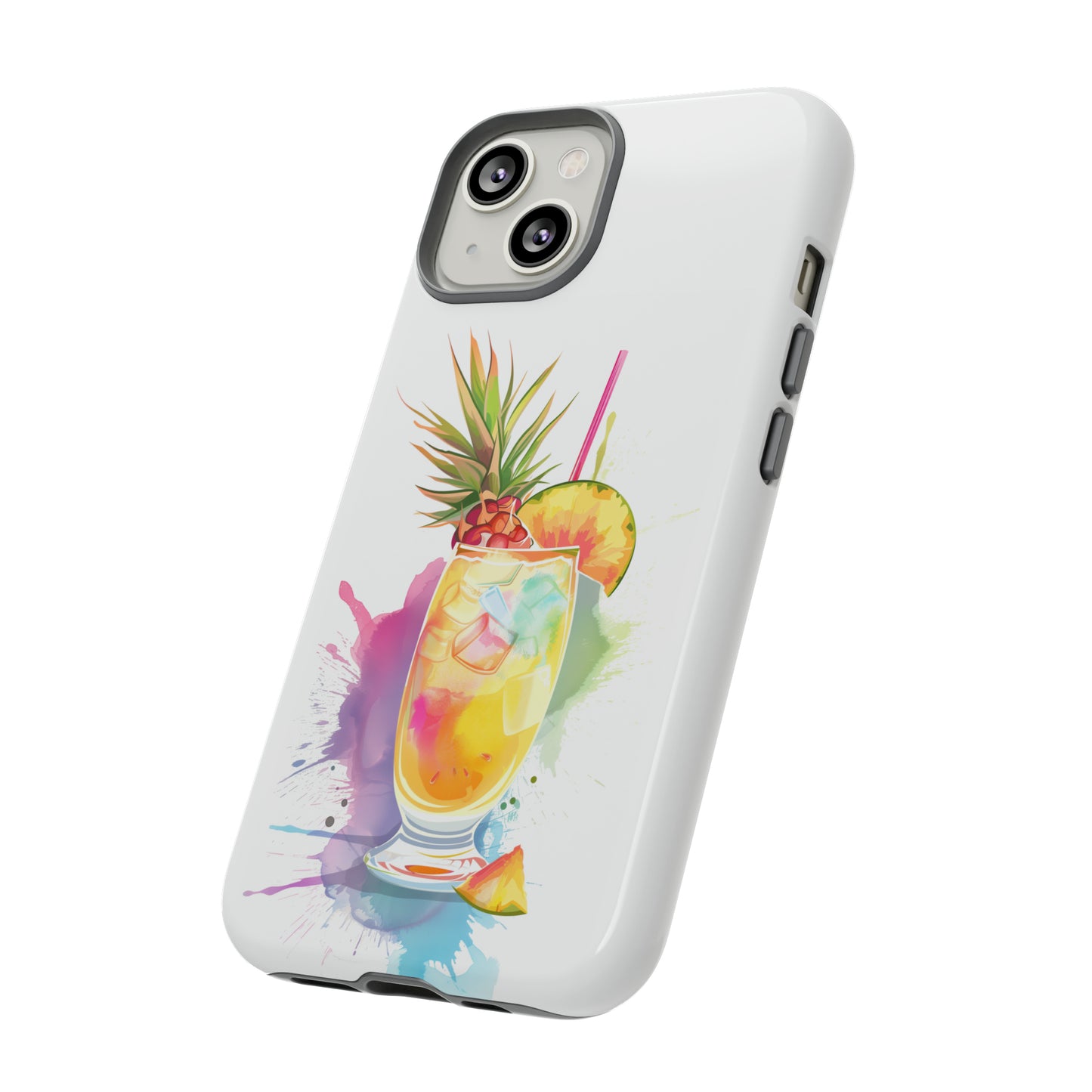 Pina Colada Cocktail Hawaiian Tropical Phone Case, Island Tropics, Wireless Compatible, Protective Cell Phone Case iPhone, Samsung, Pixel