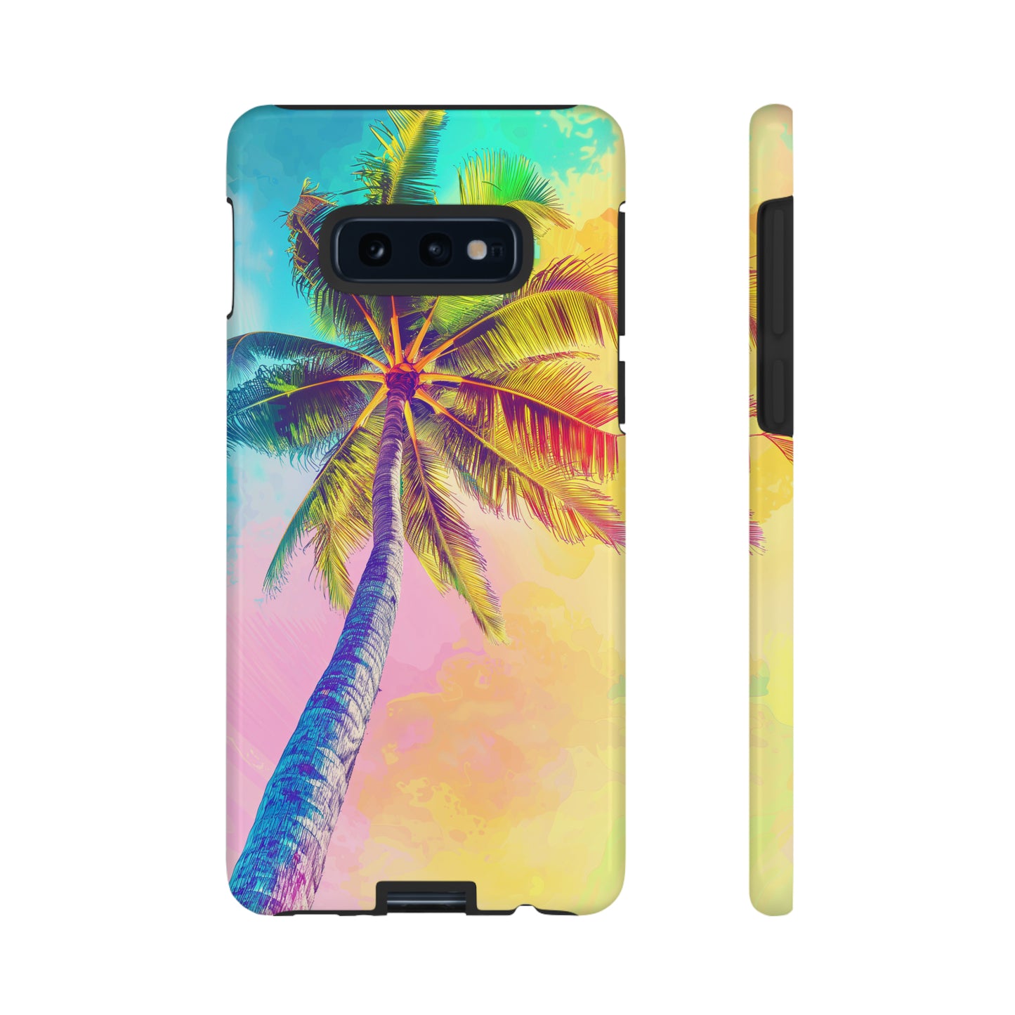 Palm Tree Colorful Hawaiian Tropical Phone Case, 808, Island Tropics, Wireless Compatible, Protective Cell Phone Case iPhone, Samsung, Pixel