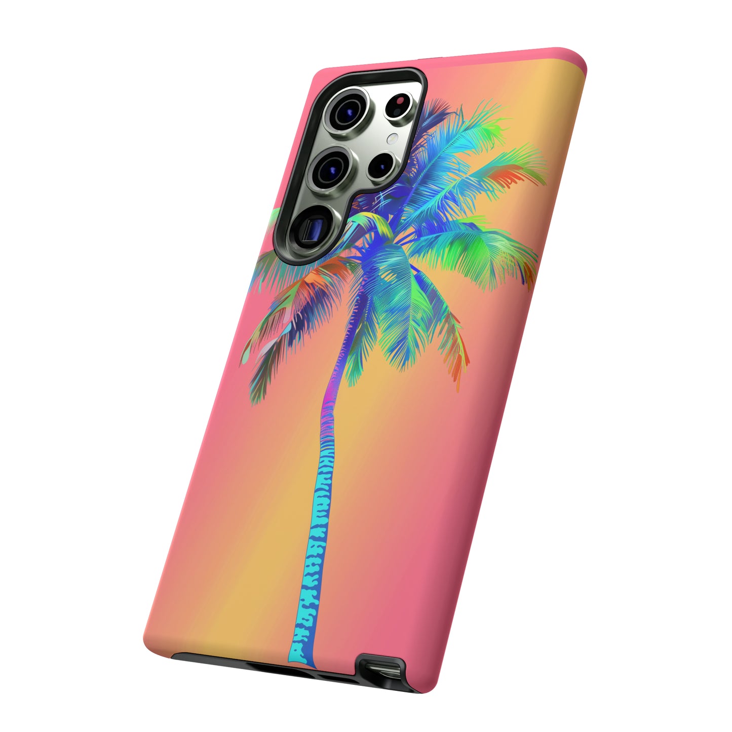 Palm Tree Pink Hawaiian Tropical Phone Case, 808, Island Tropics, Wireless Compatible, Protective Cell Phone Case for iPhone, Samsung, Pixel
