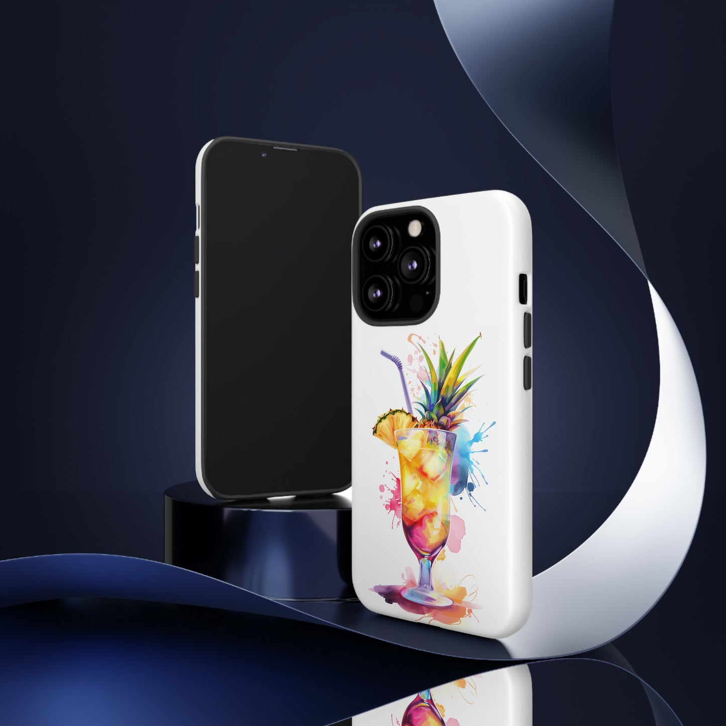 Pina Colada Cocktail Hawaiian Tropical Phone Case, Island Tropics, Wireless Compatible, Protective Cell Phone Case iPhone, Samsung, Pixel