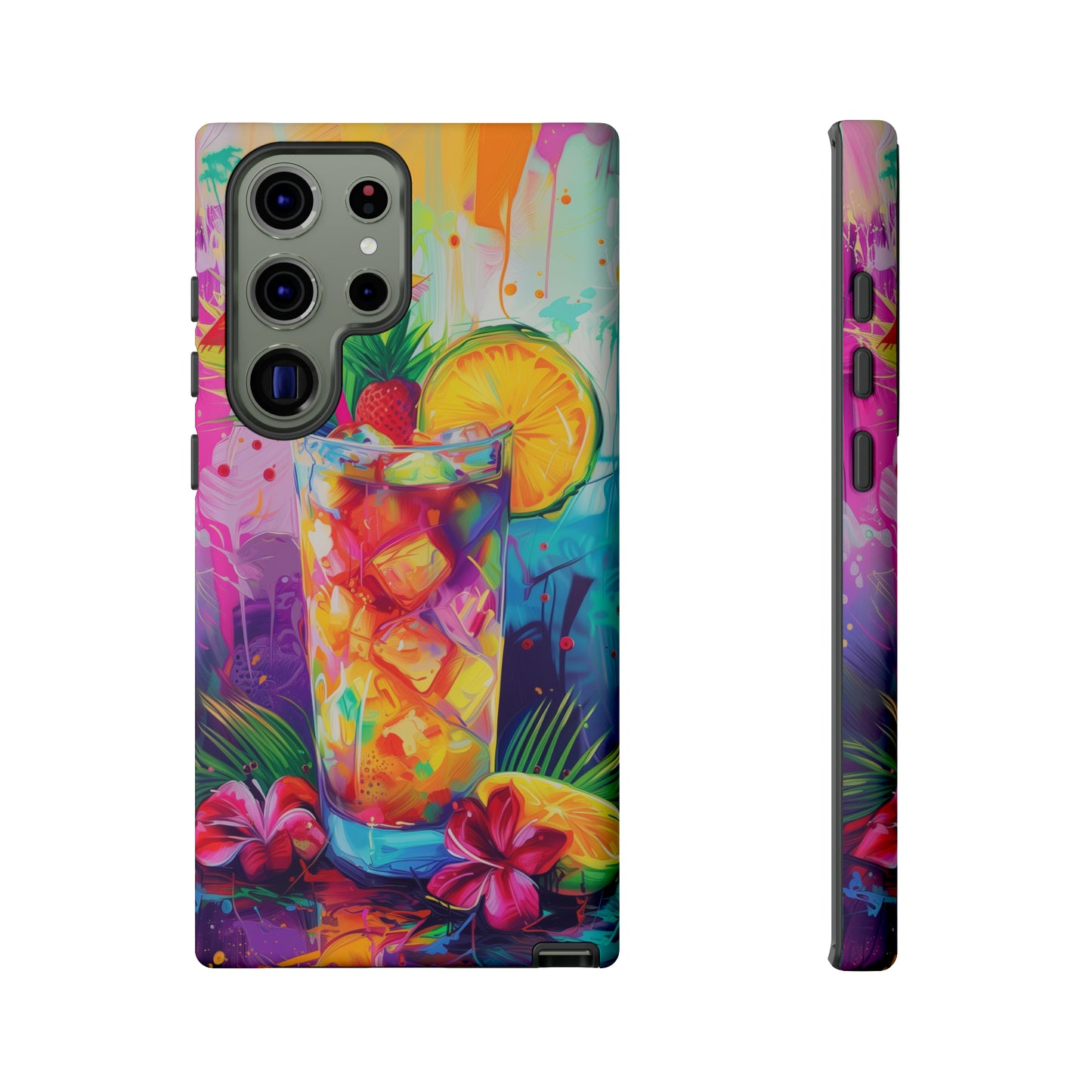 Mai Tai Cocktail Hawaiian Tropical Phone Case, 808, Island Tropics, Wireless Compatible, Protective Cell Phone Case iPhone, Samsung, Pixel
