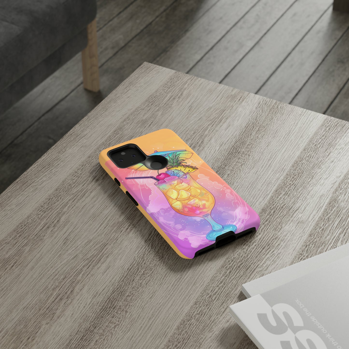 Pina Colada Cocktail Hawaiian Tropical Phone Case, Island Tropics, Wireless Compatible, Protective Cell Phone Case iPhone, Samsung, Pixel