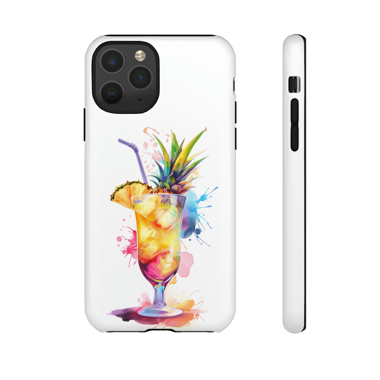 Pina Colada Cocktail Hawaiian Tropical Phone Case, Island Tropics, Wireless Compatible, Protective Cell Phone Case iPhone, Samsung, Pixel