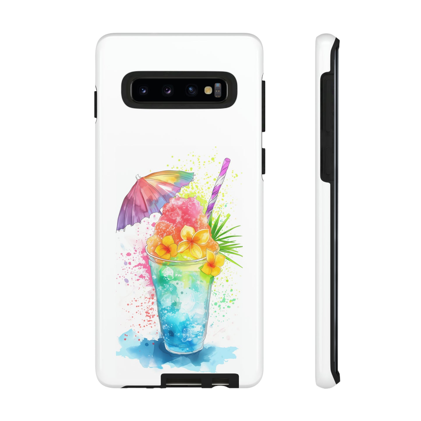 Shave Ice Plumerias Hawaiian Tropical Phone Case, 808, Island Tropics, Wireless Compatible, Protective Cell Case iPhone, Samsung, Pixel