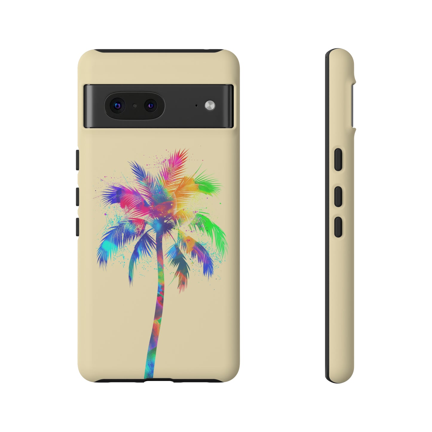 Colorful Palm Tree Hawaiian Tropical Phone Case, Island Tropics, Wireless Compatible, Protective Cell Phone Case for iPhone, Samsung, Pixel