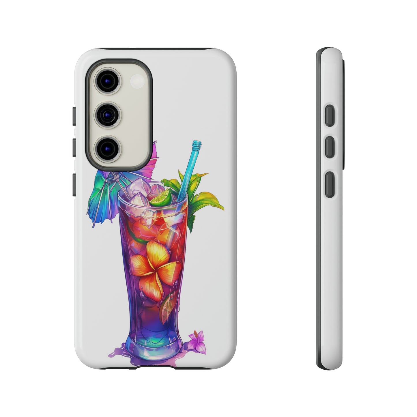 Mai Tai Cocktail Hawaiian Tropical Phone Case, 808, Island Tropics, Wireless Compatible, Protective Cell Phone Case iPhone, Samsung, Pixel