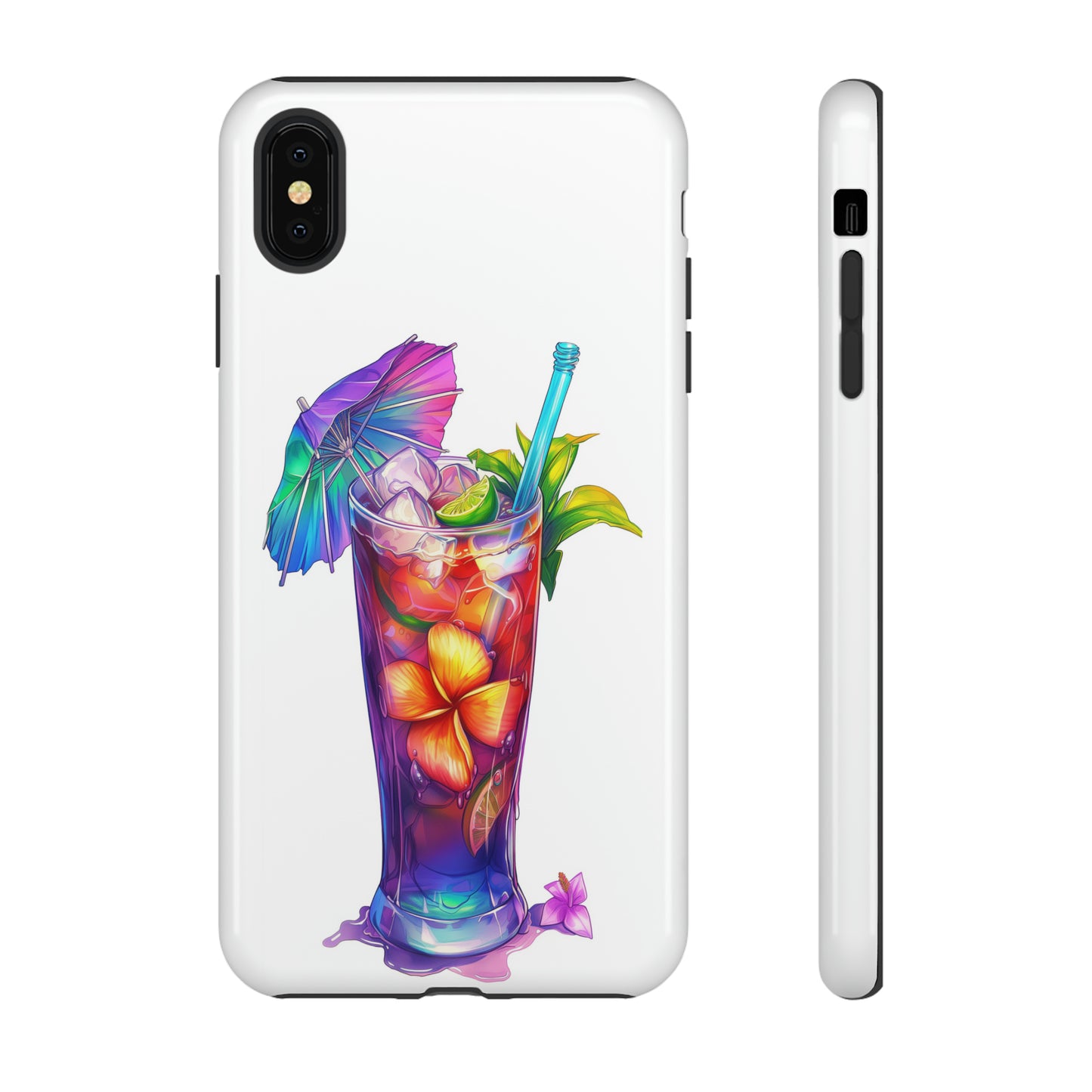 Mai Tai Cocktail Hawaiian Tropical Phone Case, 808, Island Tropics, Wireless Compatible, Protective Cell Phone Case iPhone, Samsung, Pixel