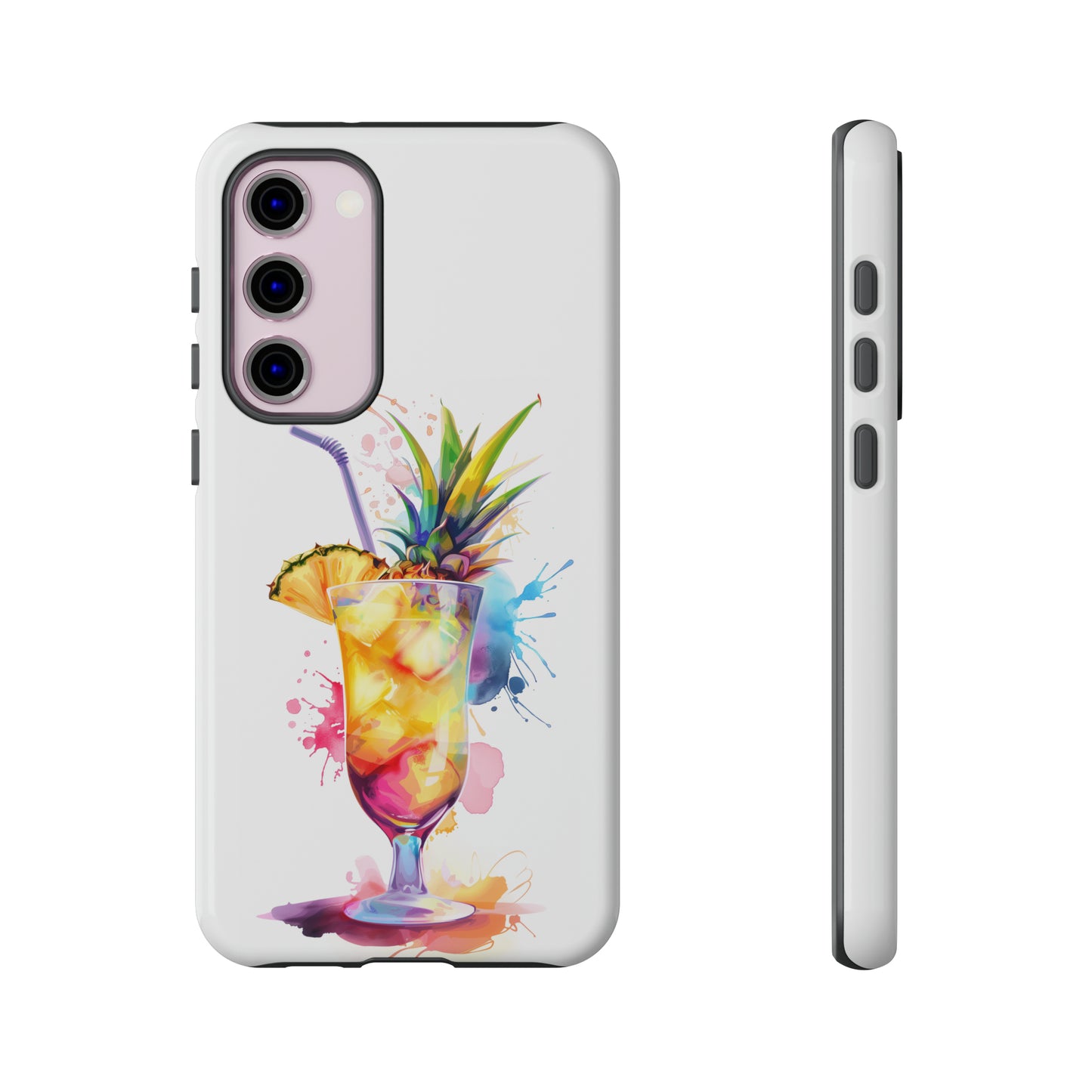 Pina Colada Cocktail Hawaiian Tropical Phone Case, Island Tropics, Wireless Compatible, Protective Cell Phone Case iPhone, Samsung, Pixel