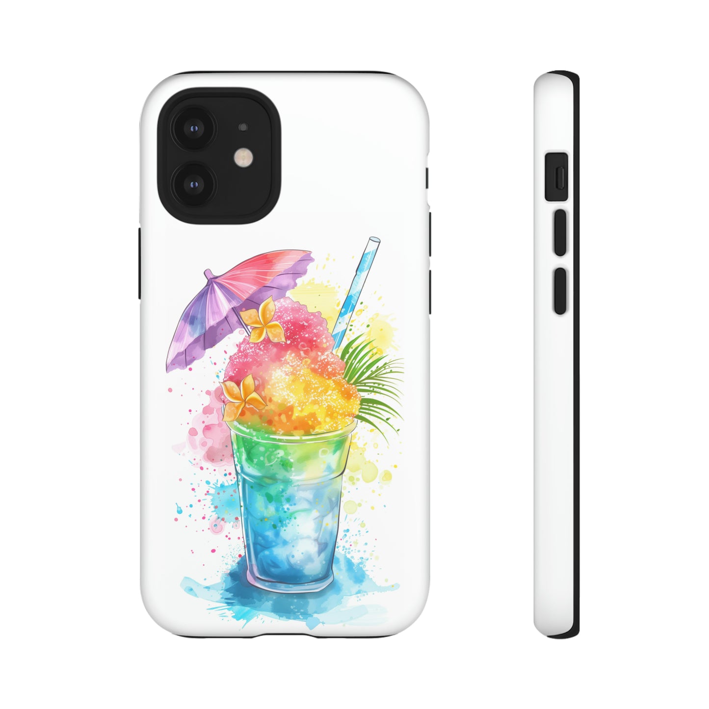 Shave Ice Plumeria Hawaiian Tropical Phone Case, 808, Island Tropics, Wireless Compatible, Protective Cell Phone Case iPhone, Samsung, Pixel