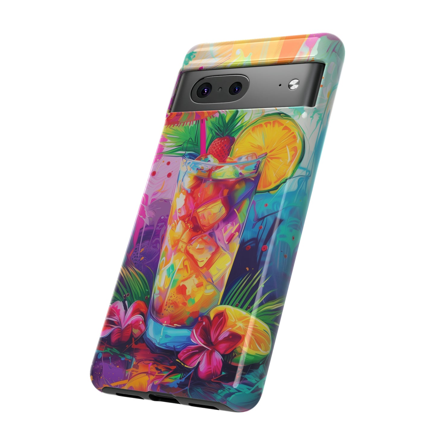 Mai Tai Cocktail Hawaiian Tropical Phone Case, 808, Island Tropics, Wireless Compatible, Protective Cell Phone Case iPhone, Samsung, Pixel