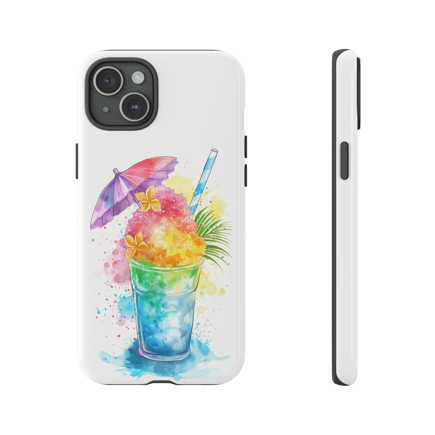 Shave Ice Plumeria Hawaiian Tropical Phone Case, 808, Island Tropics, Wireless Compatible, Protective Cell Phone Case iPhone, Samsung, Pixel