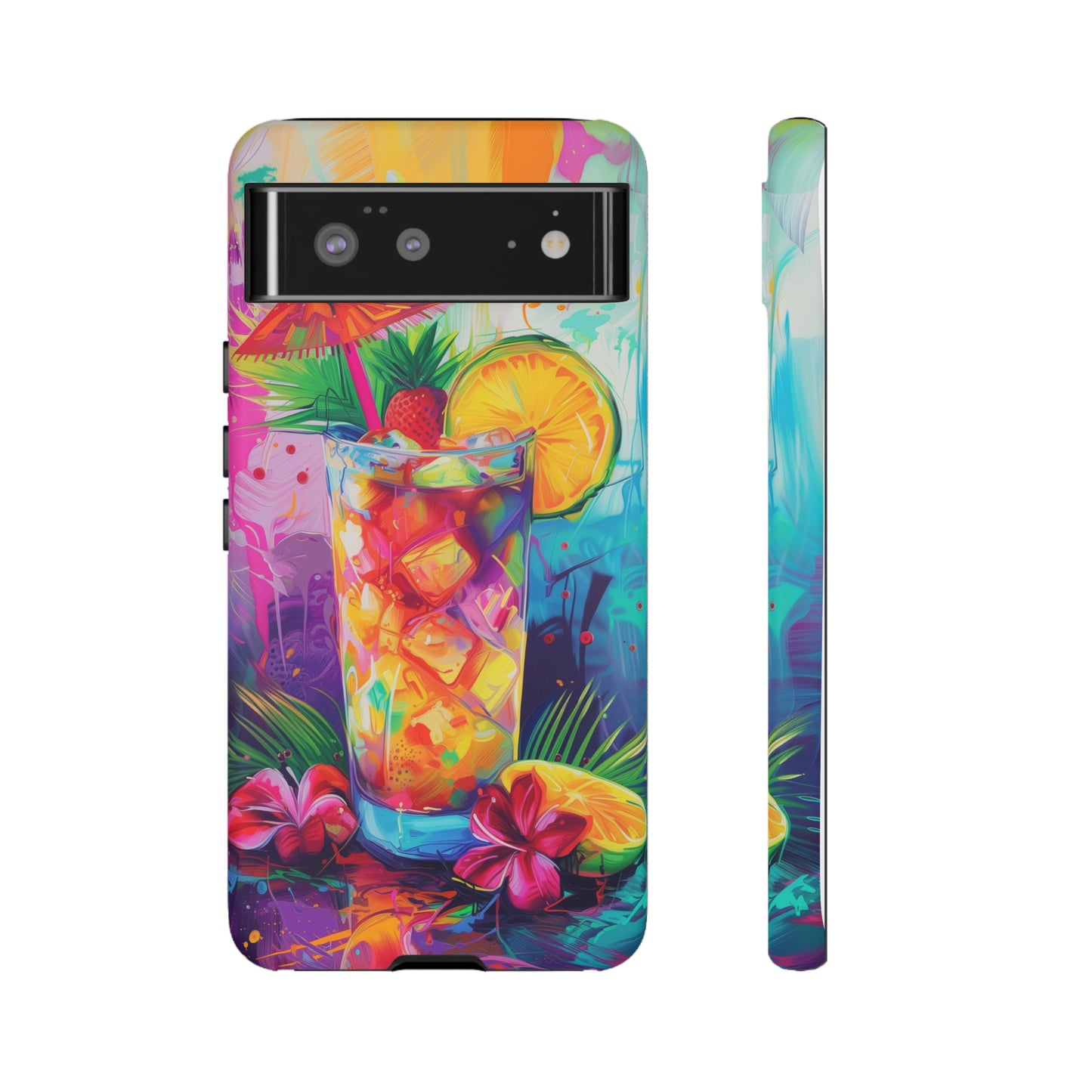 Mai Tai Cocktail Hawaiian Tropical Phone Case, 808, Island Tropics, Wireless Compatible, Protective Cell Phone Case iPhone, Samsung, Pixel