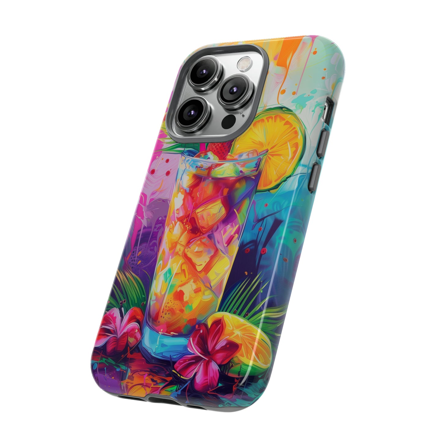 Mai Tai Cocktail Hawaiian Tropical Phone Case, 808, Island Tropics, Wireless Compatible, Protective Cell Phone Case iPhone, Samsung, Pixel