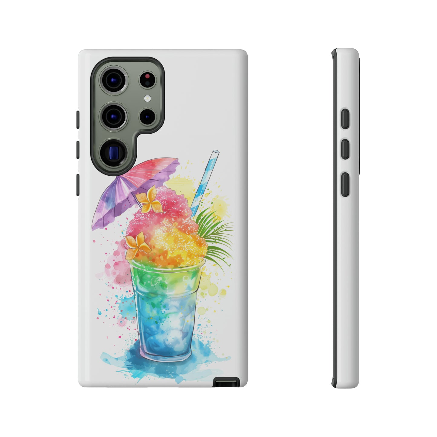 Shave Ice Plumeria Hawaiian Tropical Phone Case, 808, Island Tropics, Wireless Compatible, Protective Cell Phone Case iPhone, Samsung, Pixel