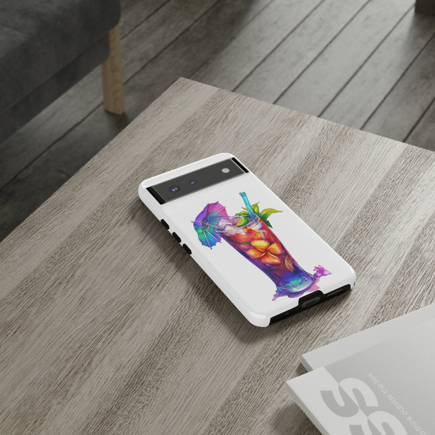 Mai Tai Cocktail Hawaiian Tropical Phone Case, 808, Island Tropics, Wireless Compatible, Protective Cell Phone Case iPhone, Samsung, Pixel