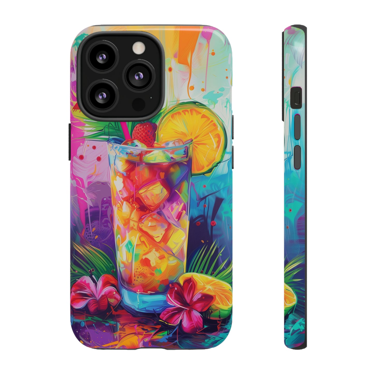 Mai Tai Cocktail Hawaiian Tropical Phone Case, 808, Island Tropics, Wireless Compatible, Protective Cell Phone Case iPhone, Samsung, Pixel