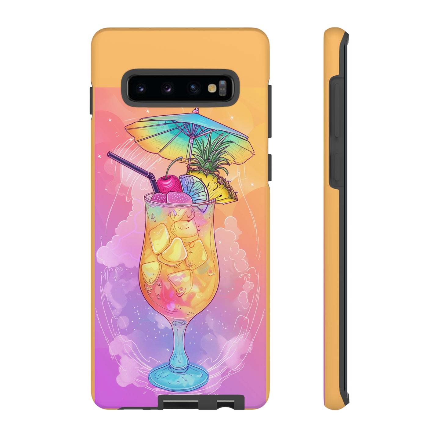 Pina Colada Cocktail Hawaiian Tropical Phone Case, Island Tropics, Wireless Compatible, Protective Cell Phone Case iPhone, Samsung, Pixel