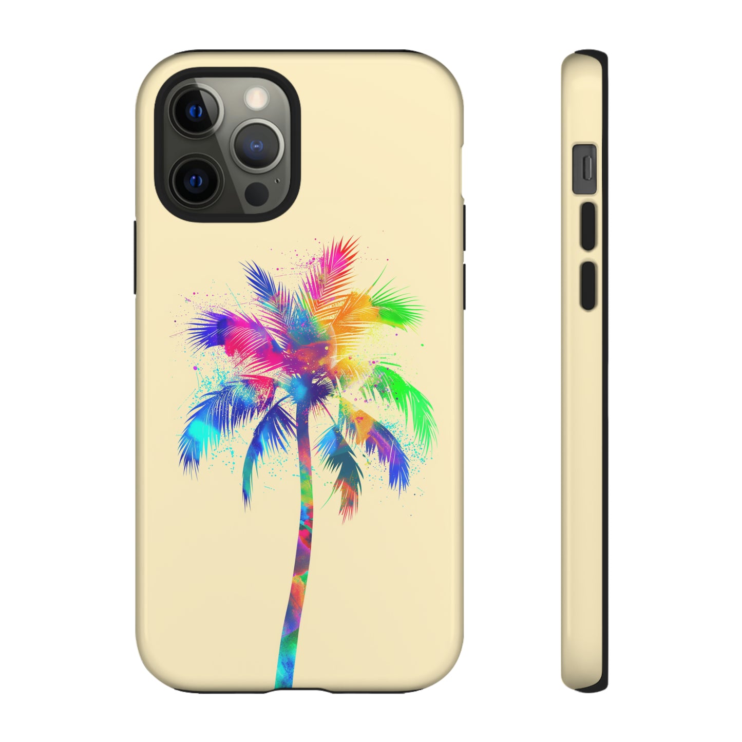Colorful Palm Tree Hawaiian Tropical Phone Case, Island Tropics, Wireless Compatible, Protective Cell Phone Case for iPhone, Samsung, Pixel