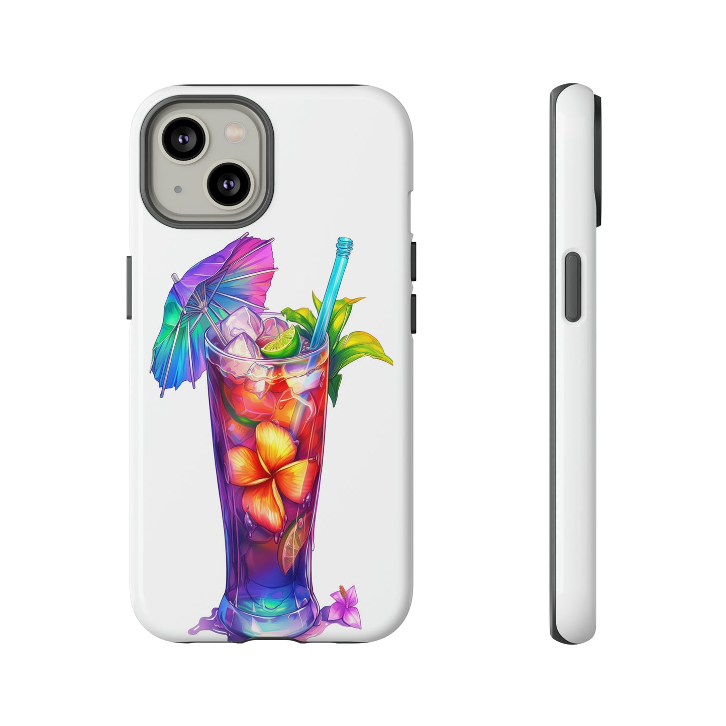 Mai Tai Cocktail Hawaiian Tropical Phone Case, 808, Island Tropics, Wireless Compatible, Protective Cell Phone Case iPhone, Samsung, Pixel
