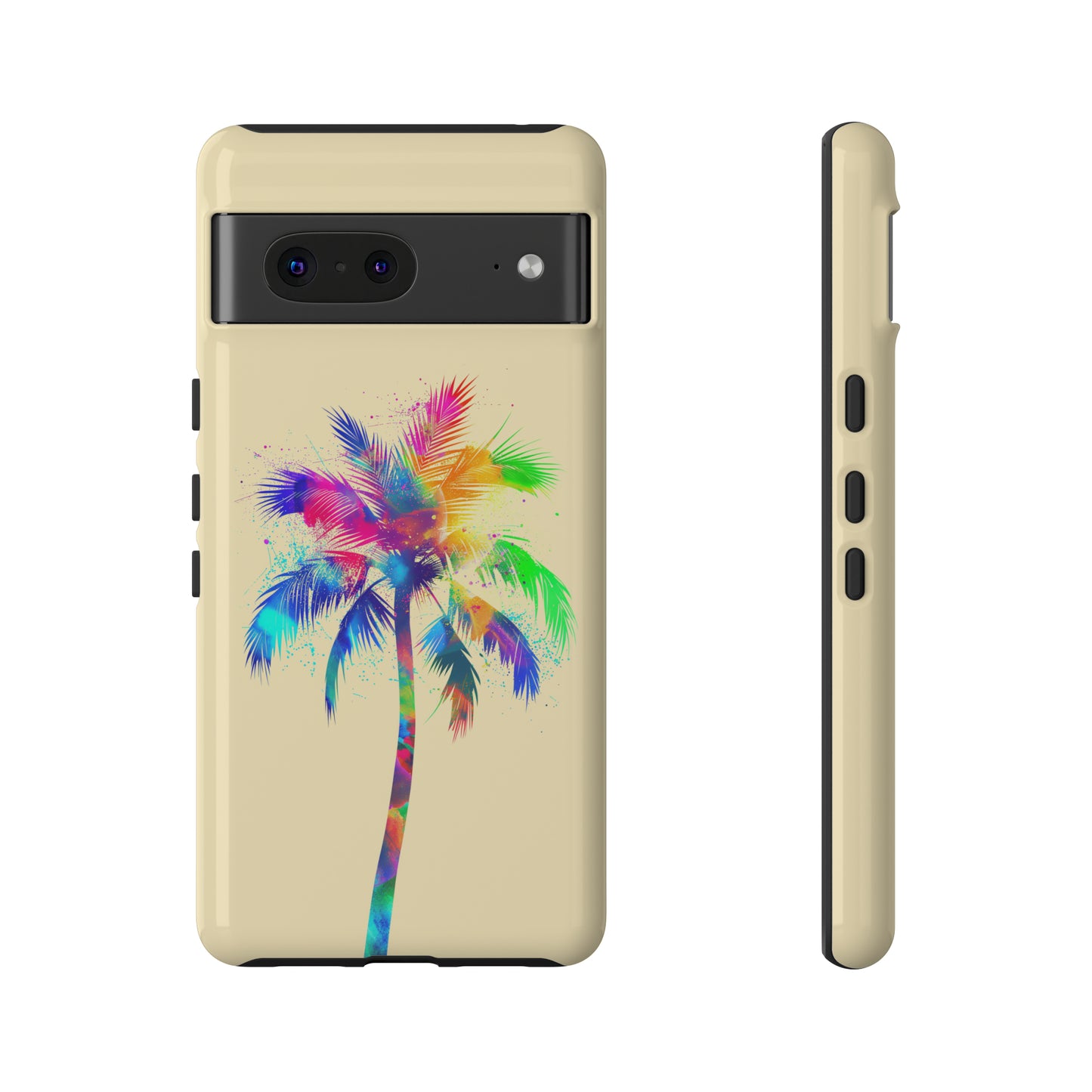 Colorful Palm Tree Hawaiian Tropical Phone Case, Island Tropics, Wireless Compatible, Protective Cell Phone Case for iPhone, Samsung, Pixel