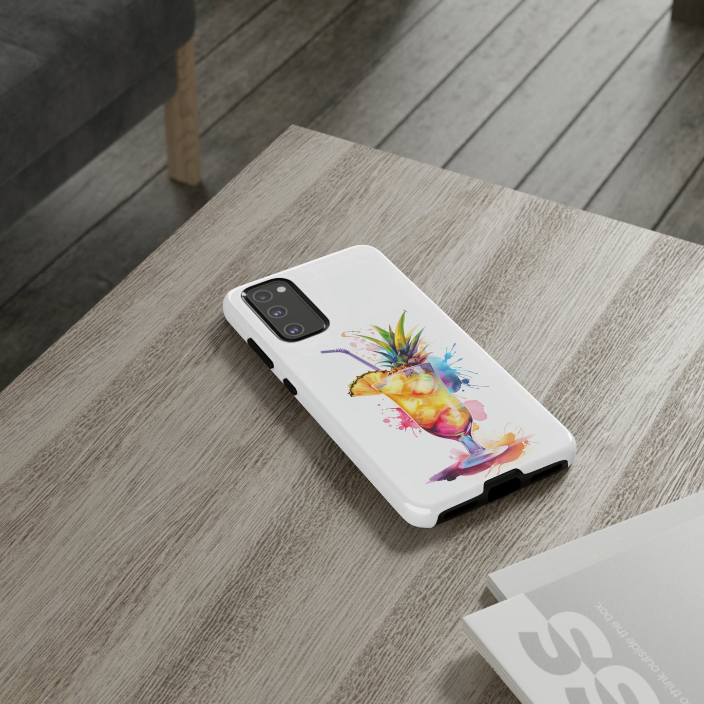 Pina Colada Cocktail Hawaiian Tropical Phone Case, Island Tropics, Wireless Compatible, Protective Cell Phone Case iPhone, Samsung, Pixel