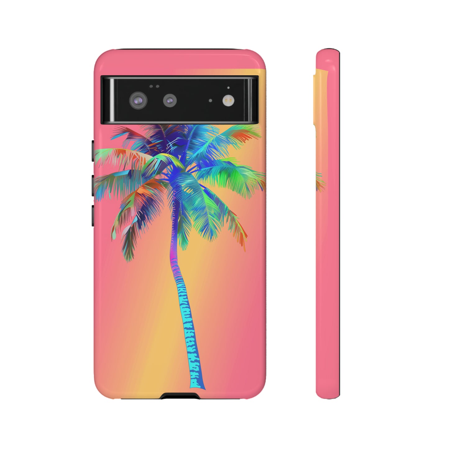 Palm Tree Pink Hawaiian Tropical Phone Case, 808, Island Tropics, Wireless Compatible, Protective Cell Phone Case for iPhone, Samsung, Pixel