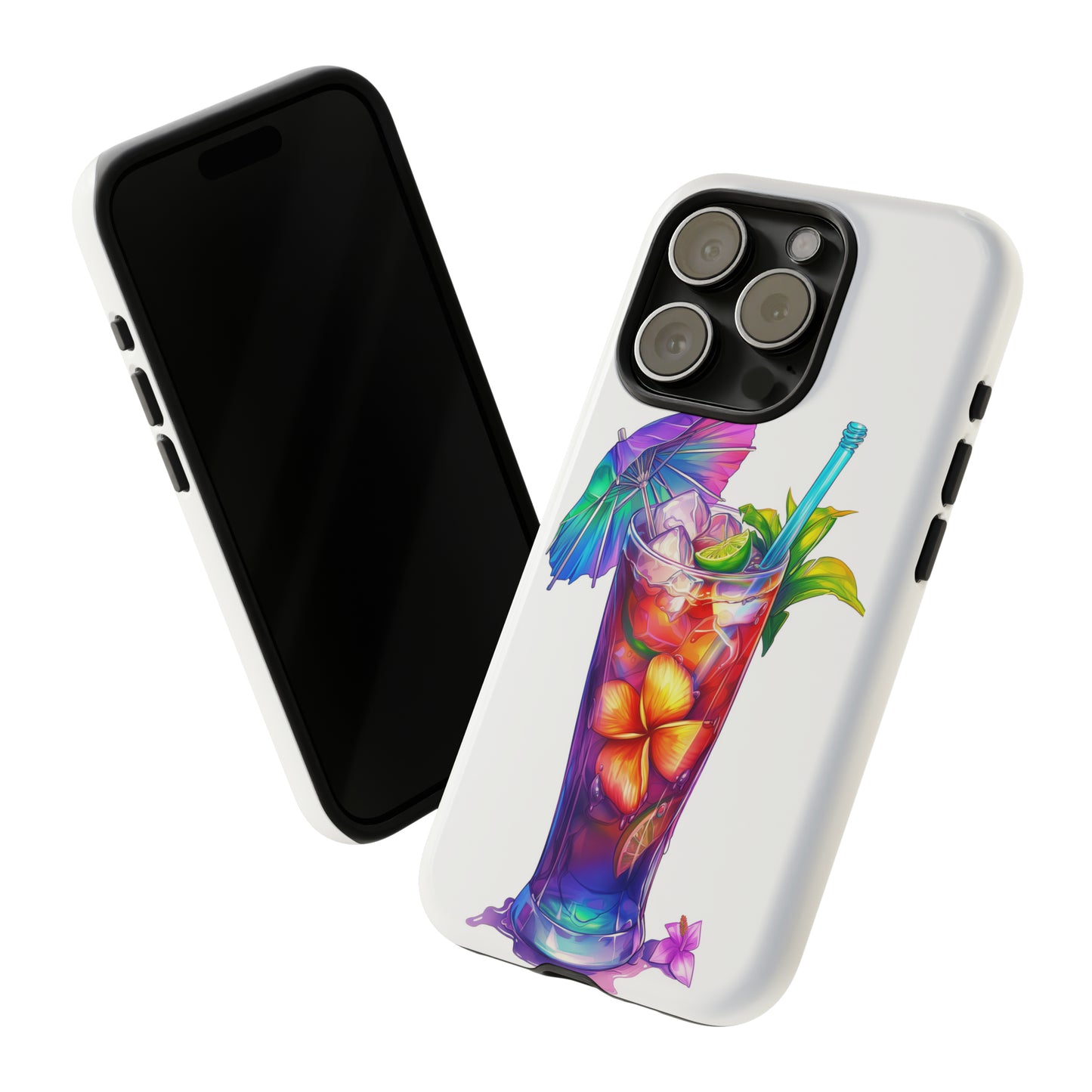 Mai Tai Cocktail Hawaiian Tropical Phone Case, 808, Island Tropics, Wireless Compatible, Protective Cell Phone Case iPhone, Samsung, Pixel