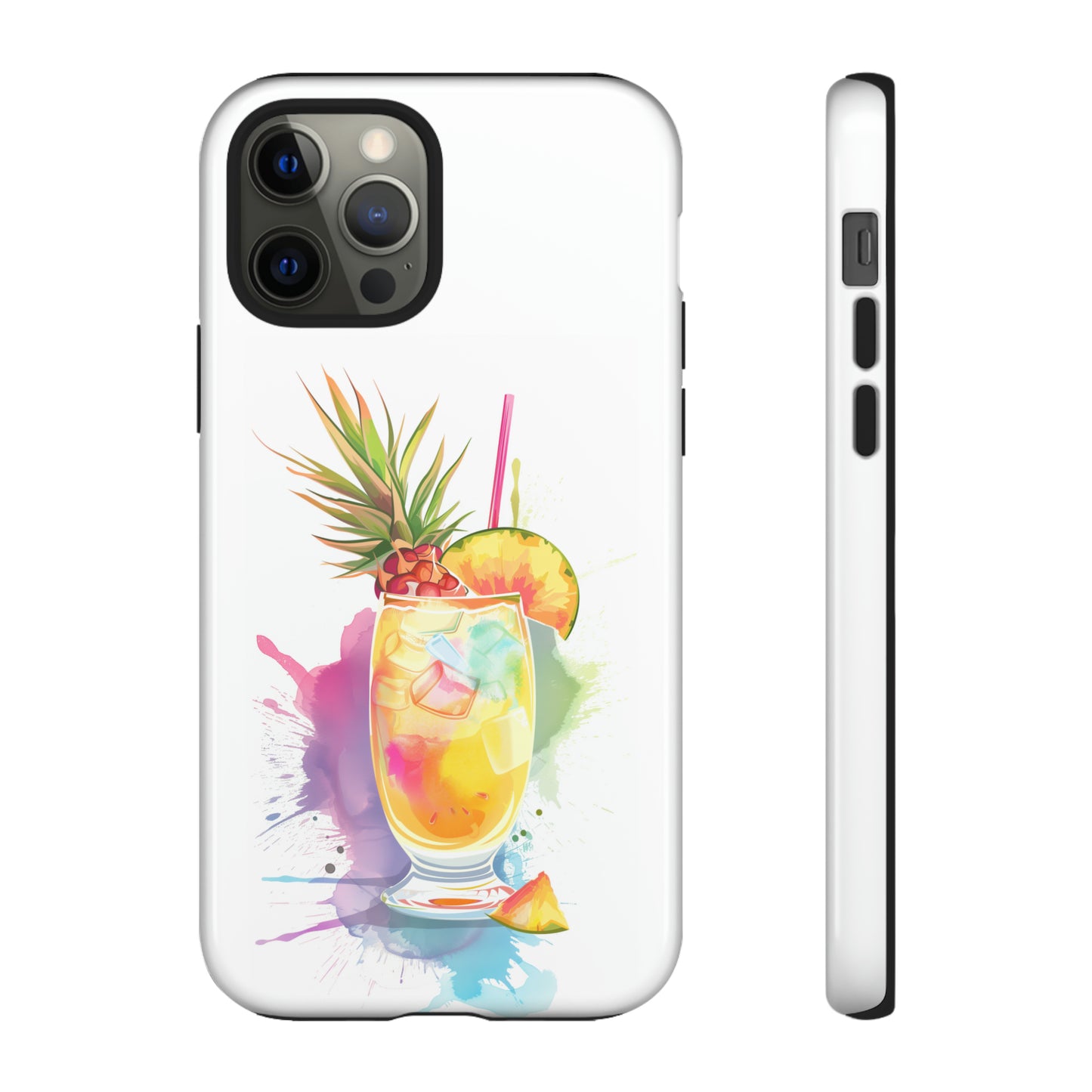 Pina Colada Cocktail Hawaiian Tropical Phone Case, Island Tropics, Wireless Compatible, Protective Cell Phone Case iPhone, Samsung, Pixel