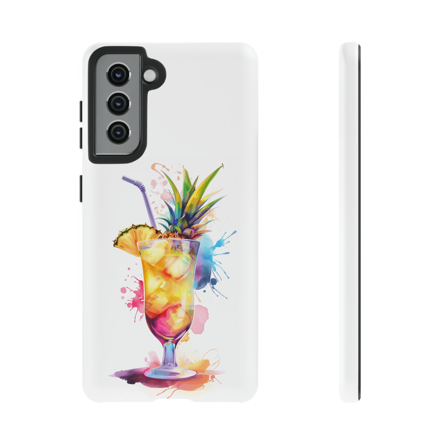 Pina Colada Cocktail Hawaiian Tropical Phone Case, Island Tropics, Wireless Compatible, Protective Cell Phone Case iPhone, Samsung, Pixel