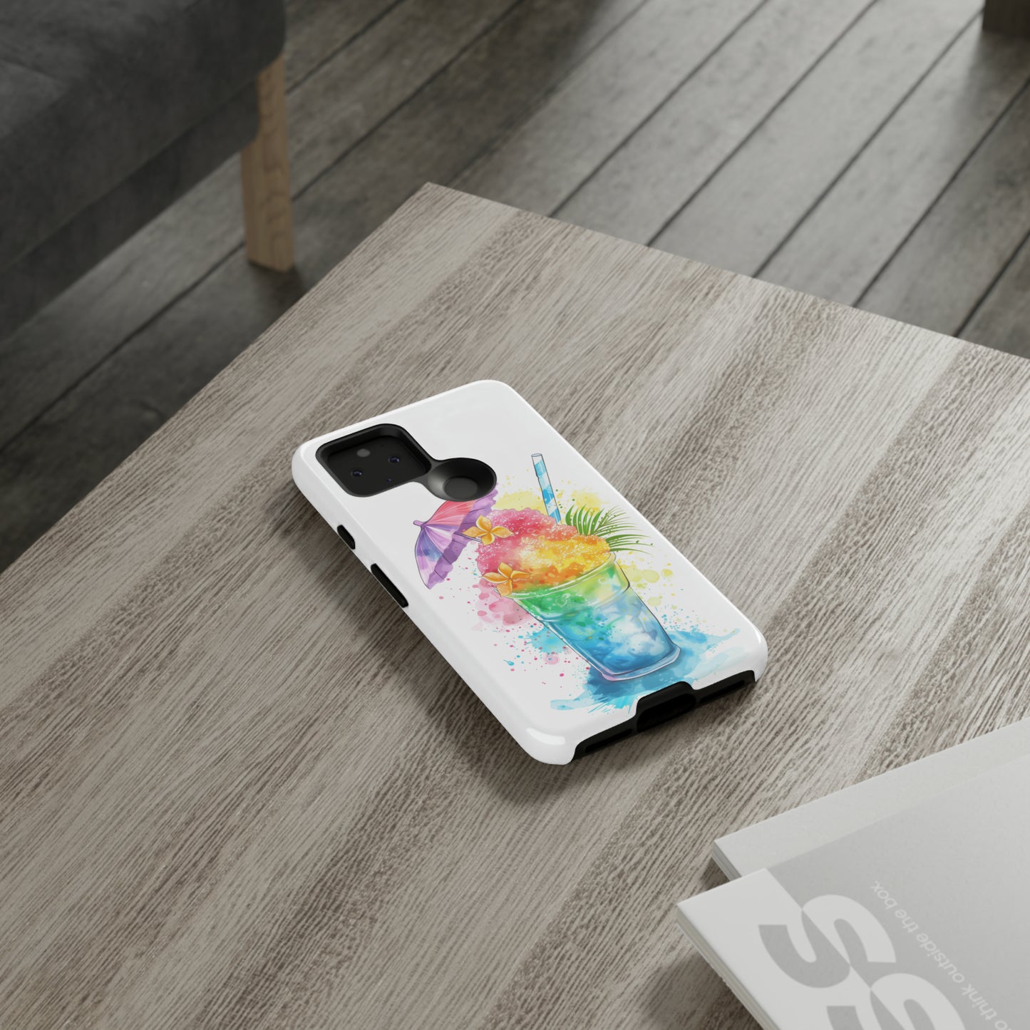 Shave Ice Plumeria Hawaiian Tropical Phone Case, 808, Island Tropics, Wireless Compatible, Protective Cell Phone Case iPhone, Samsung, Pixel