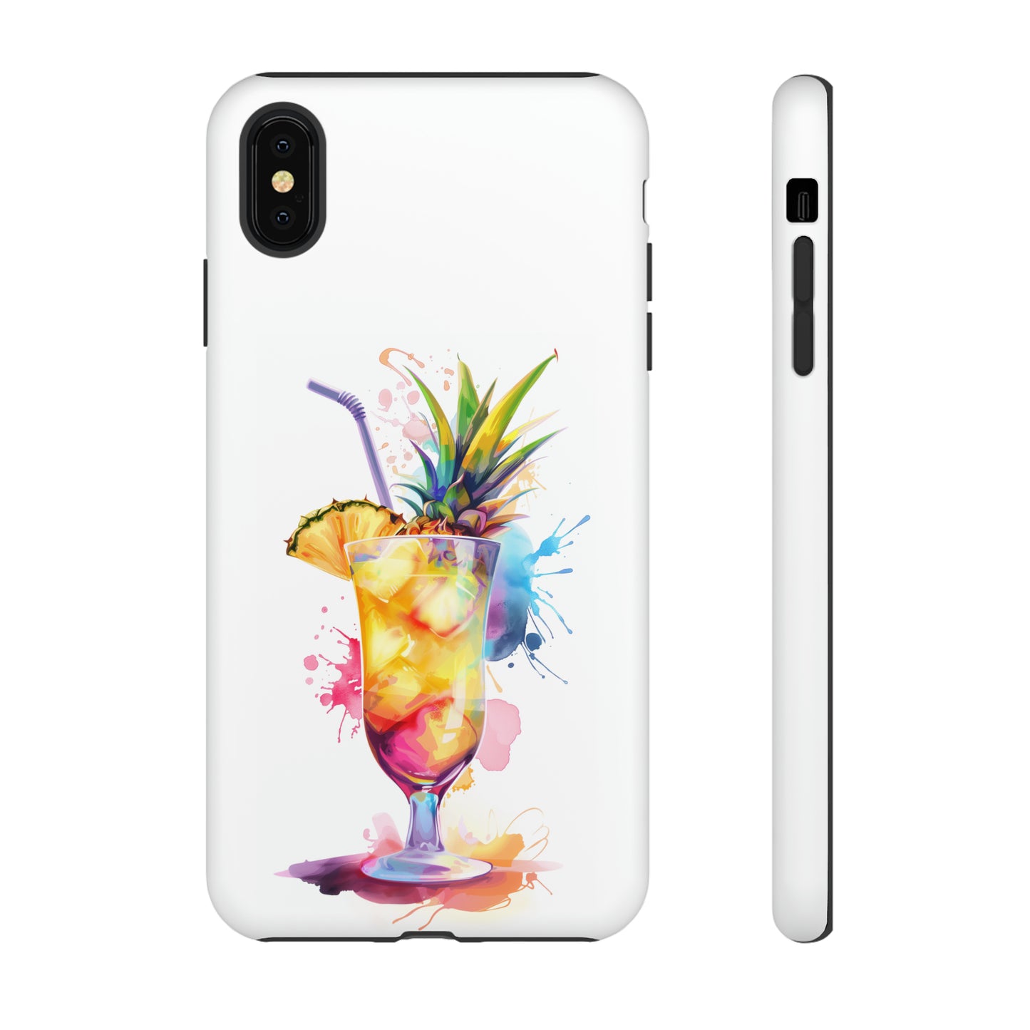 Pina Colada Cocktail Hawaiian Tropical Phone Case, Island Tropics, Wireless Compatible, Protective Cell Phone Case iPhone, Samsung, Pixel