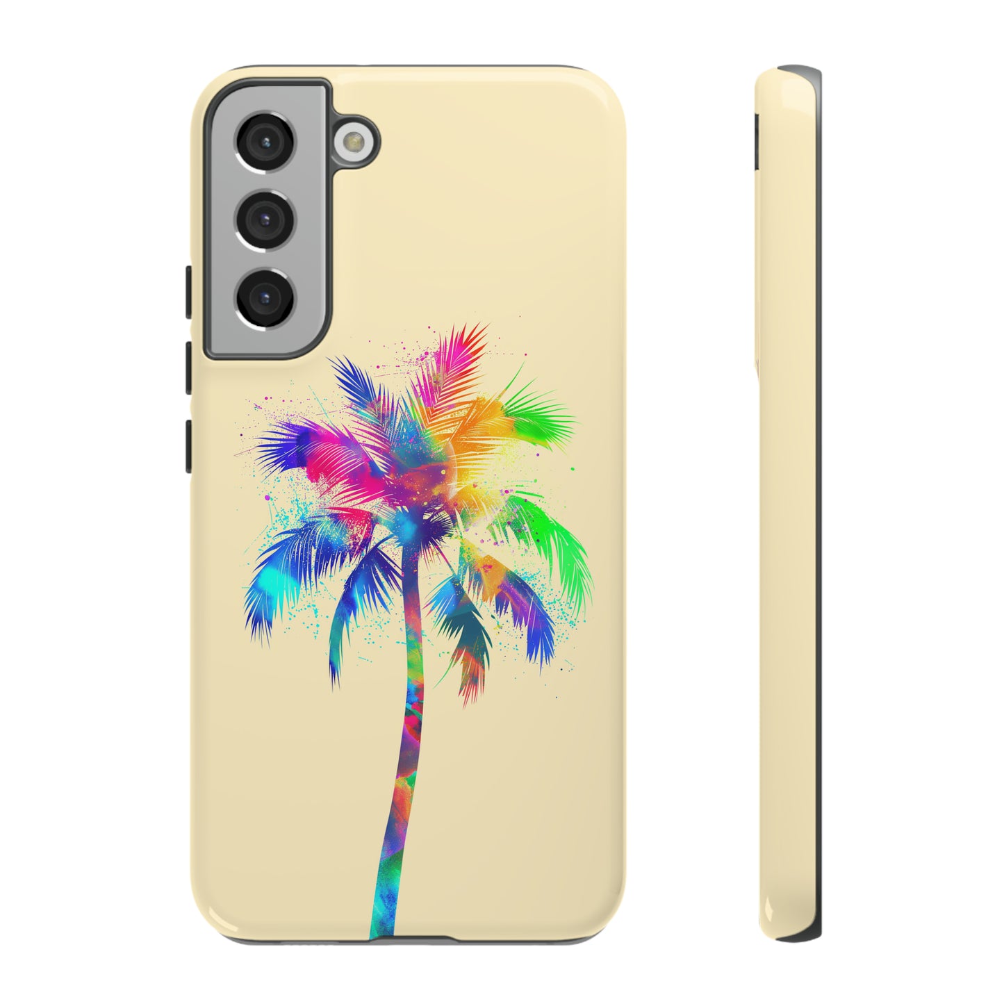 Colorful Palm Tree Hawaiian Tropical Phone Case, Island Tropics, Wireless Compatible, Protective Cell Phone Case for iPhone, Samsung, Pixel