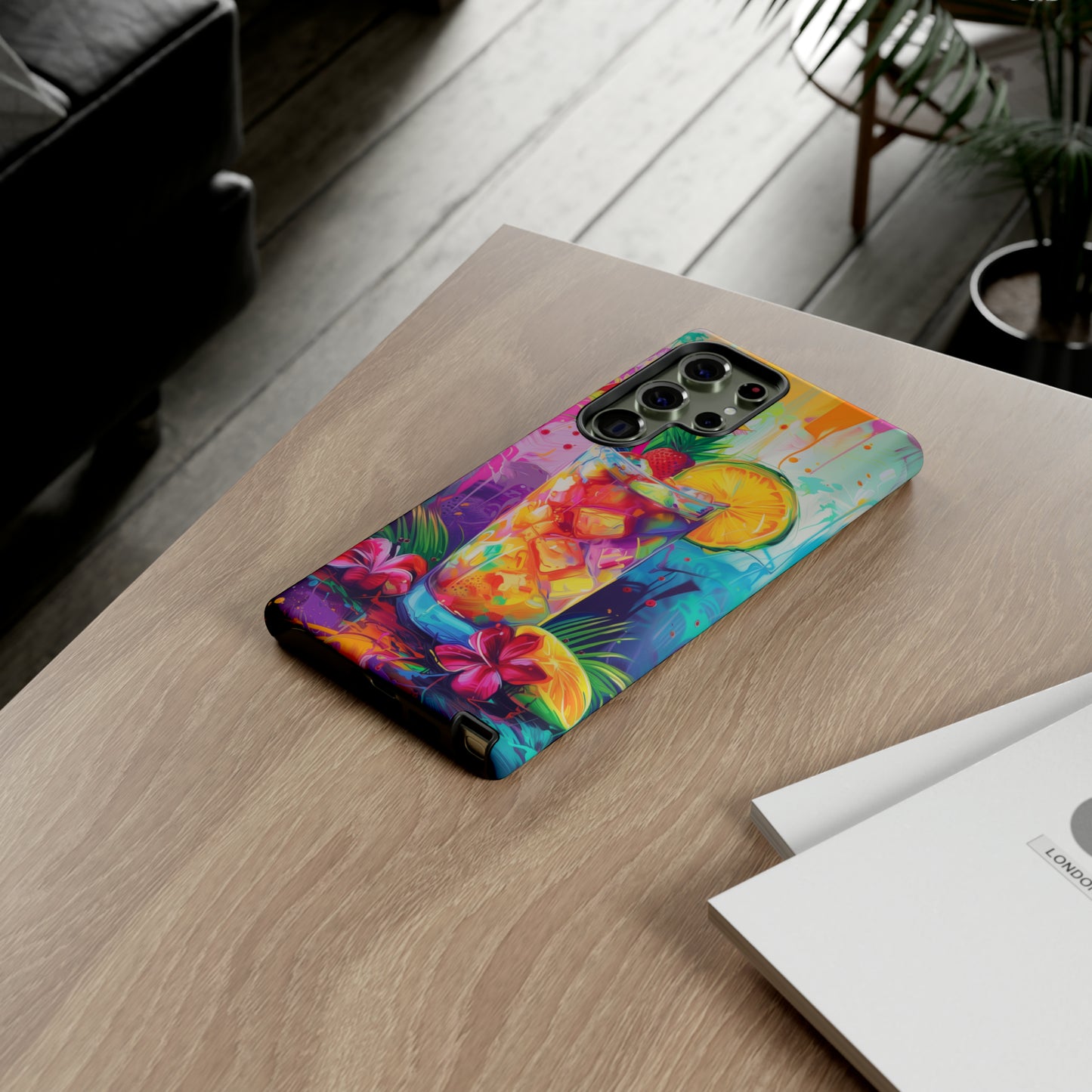 Mai Tai Cocktail Hawaiian Tropical Phone Case, 808, Island Tropics, Wireless Compatible, Protective Cell Phone Case iPhone, Samsung, Pixel