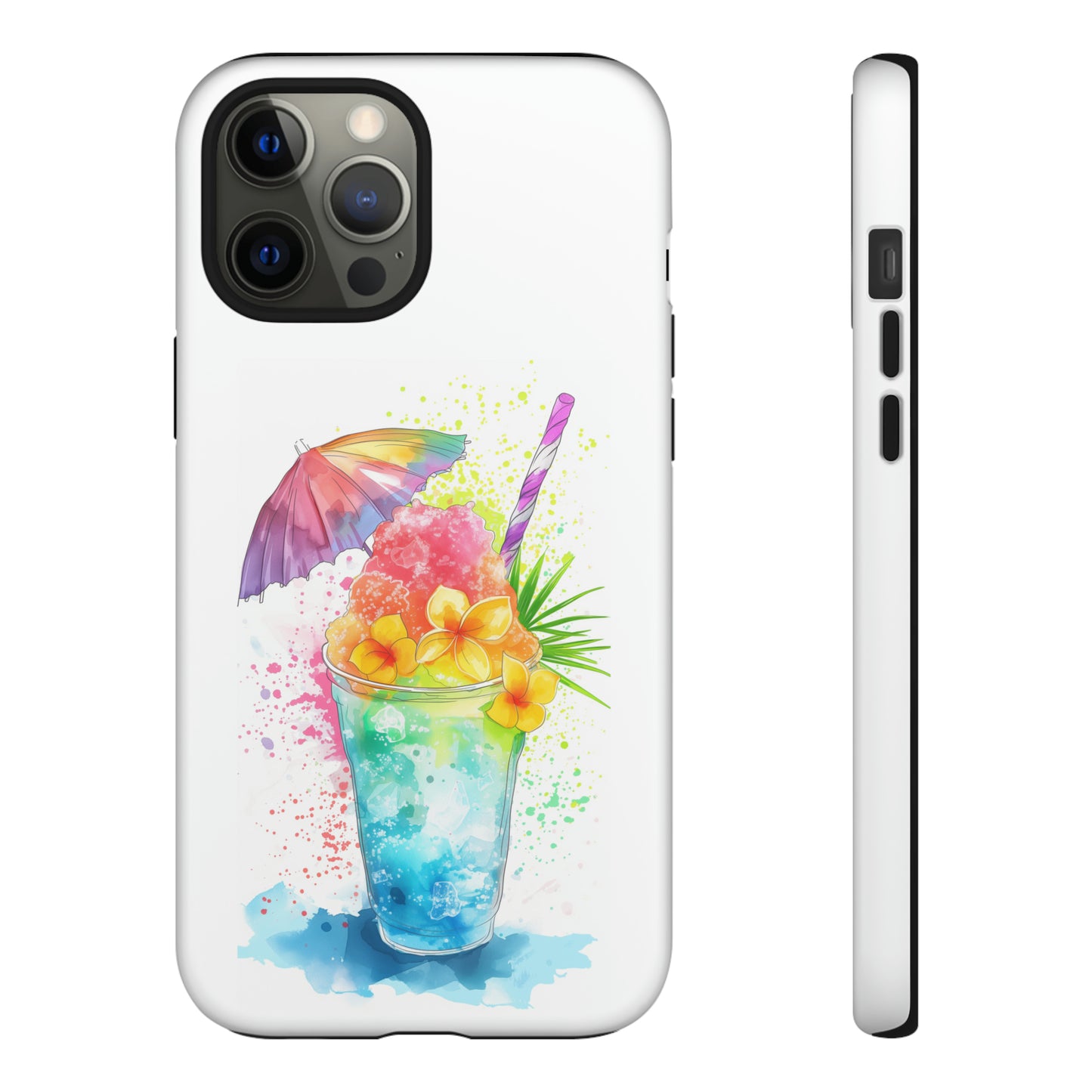 Shave Ice Plumerias Hawaiian Tropical Phone Case, 808, Island Tropics, Wireless Compatible, Protective Cell Case iPhone, Samsung, Pixel