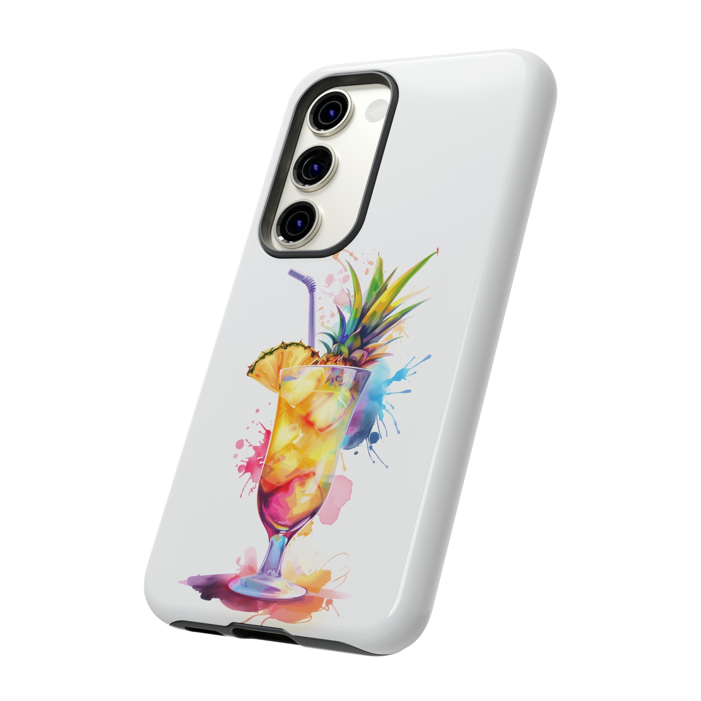 Pina Colada Cocktail Hawaiian Tropical Phone Case, Island Tropics, Wireless Compatible, Protective Cell Phone Case iPhone, Samsung, Pixel