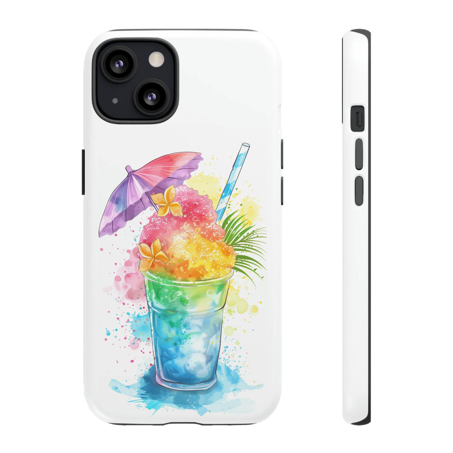 Shave Ice Plumeria Hawaiian Tropical Phone Case, 808, Island Tropics, Wireless Compatible, Protective Cell Phone Case iPhone, Samsung, Pixel