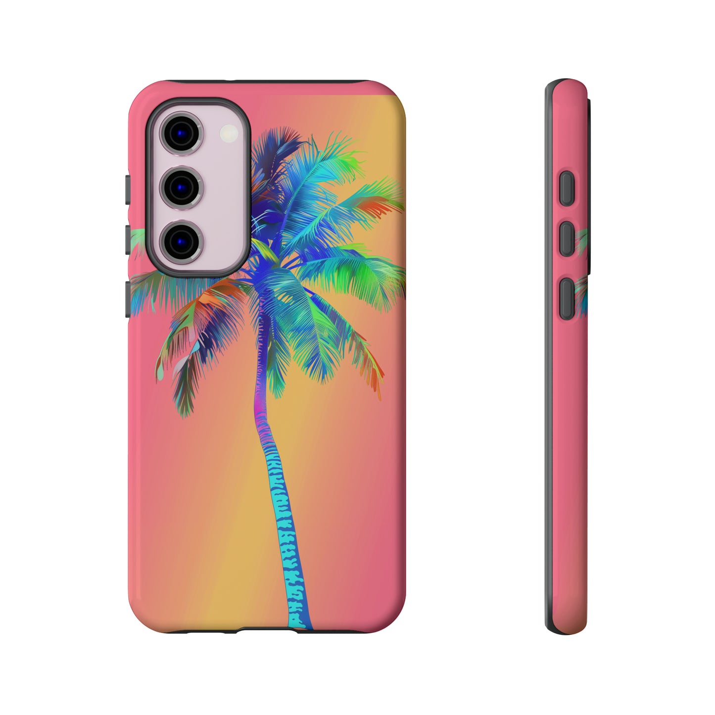 Palm Tree Pink Hawaiian Tropical Phone Case, 808, Island Tropics, Wireless Compatible, Protective Cell Phone Case for iPhone, Samsung, Pixel